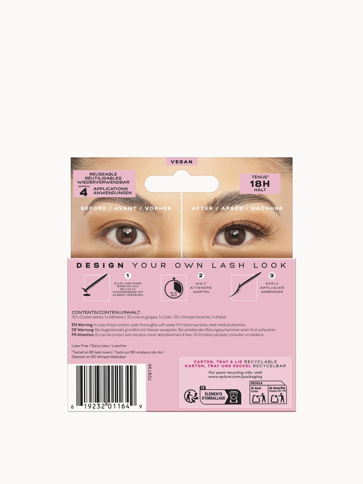 Eylure Brown/Blk Cluster- Brown/Black Naturals No.5 2