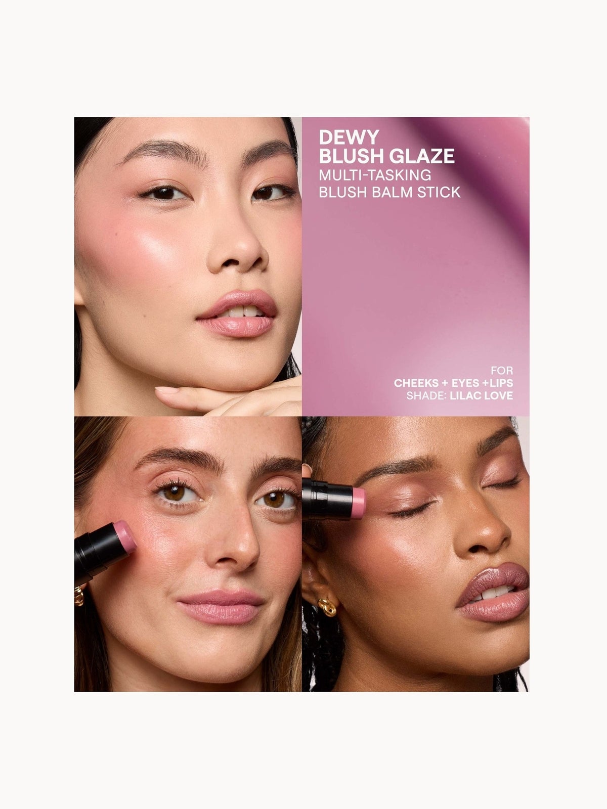 NUDESTIX Nudies Bloom All Over Face Dewy Blush Colour 7g (Various Shades) - Lilac Love 3