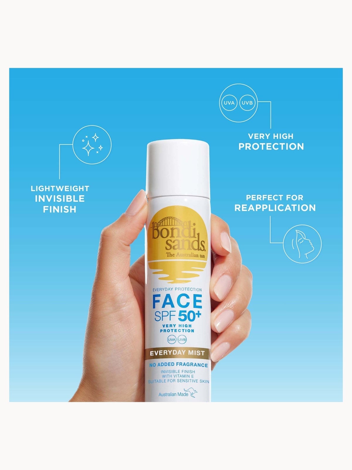 Bondi Sands SPF 50+ Everyday Face Mist 60g 2