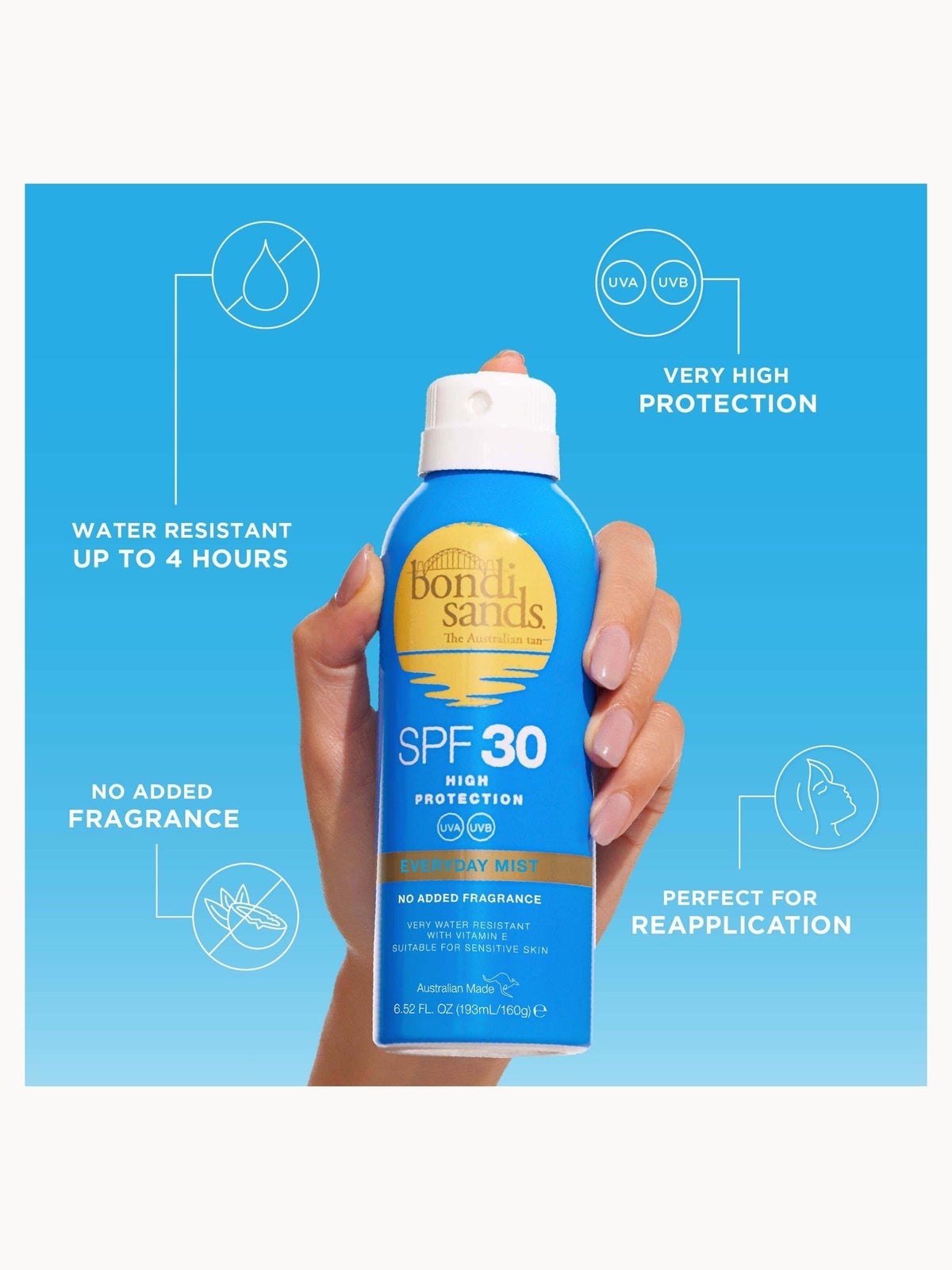 Bondi Sands SPF 30 Everyday Aerosol Mist Spray 160g 2