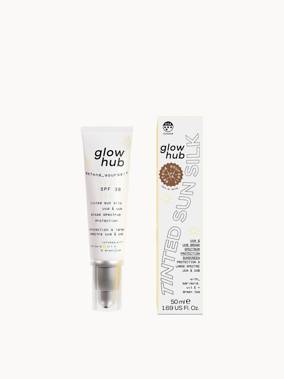 Glow Hub Tinted Sun Silk SPF 30 50ml (Various Shades) - Rain Or Shine