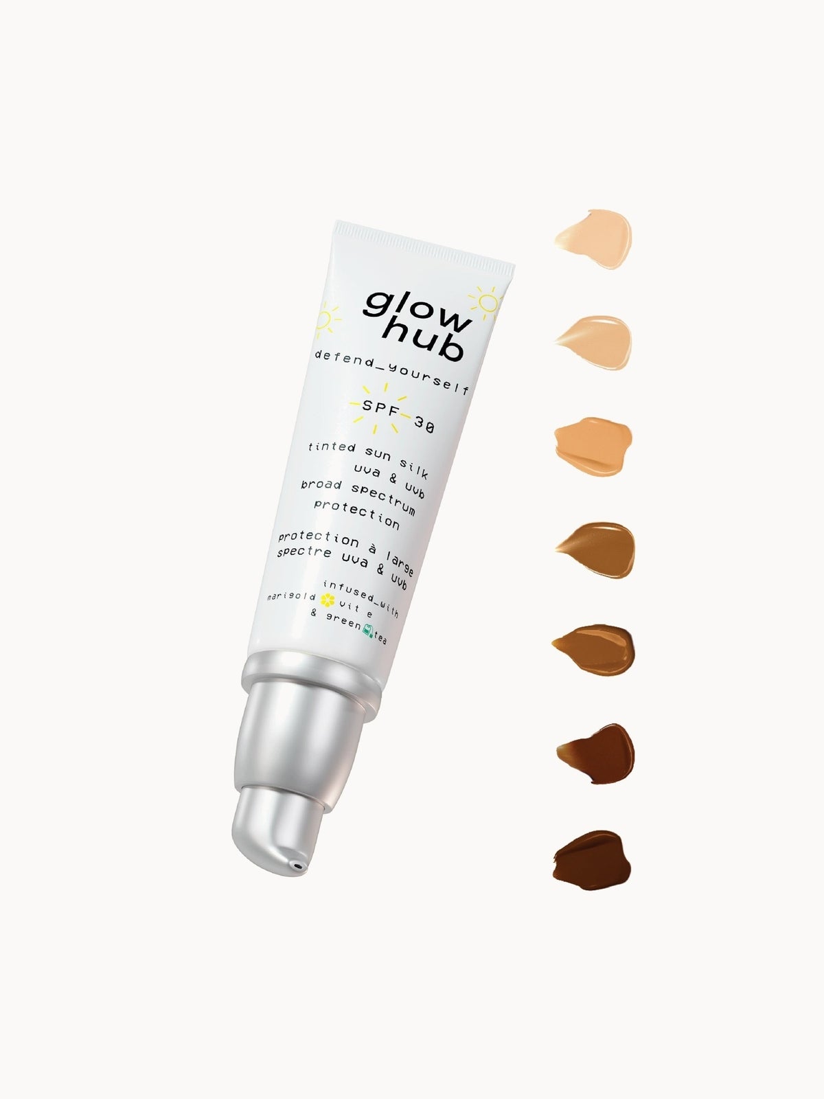 Glow Hub Tinted Sun Silk SPF 30 50ml (Various Shades) - All Day Everyday 2