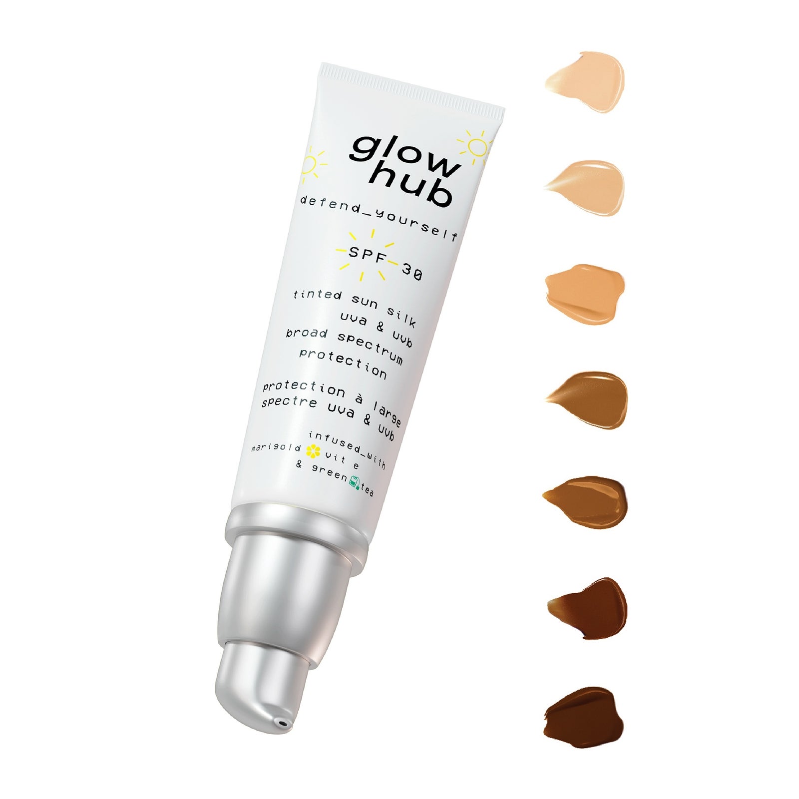 Glow Hub Tinted Sun Silk SPF 30 50ml (Various Shades) - One & Only 2