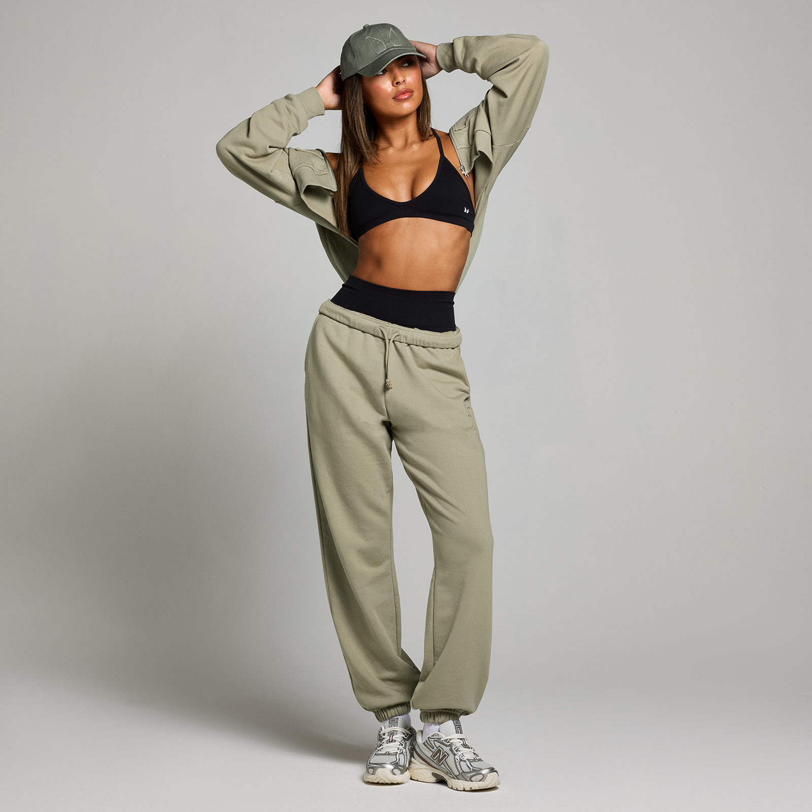 5059883395449 - MP Damen Oversized Jogginghose mit Bündchen – Dunkler Salbei - XS 5059883395449 - MP Damen Oversized Jogginghose mit Bündchen – Dunkler Salbei - XS