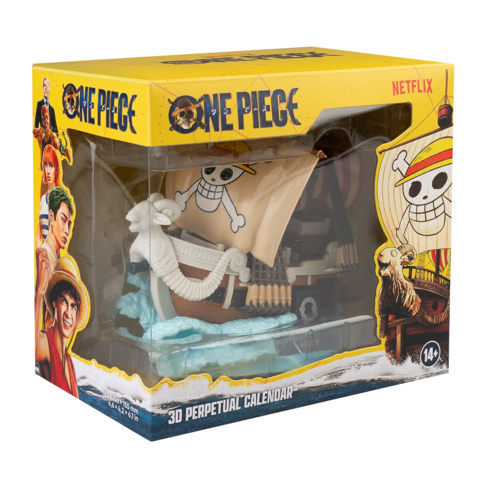 One Piece Netflix 3D Going Merry Perpetual Calendar