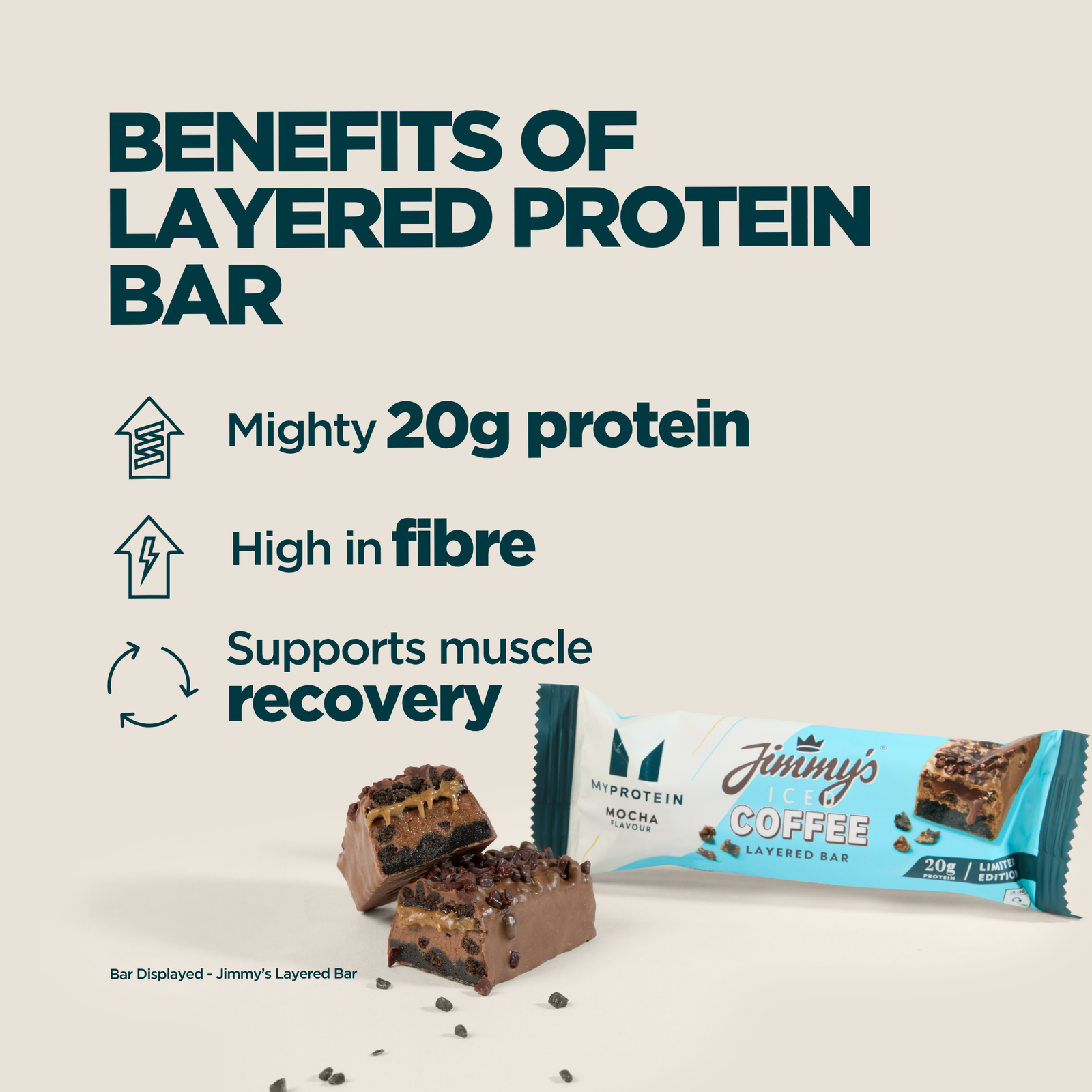Myprotein Layered Bar - 12servings - Jimmy's Coffee - Mocha