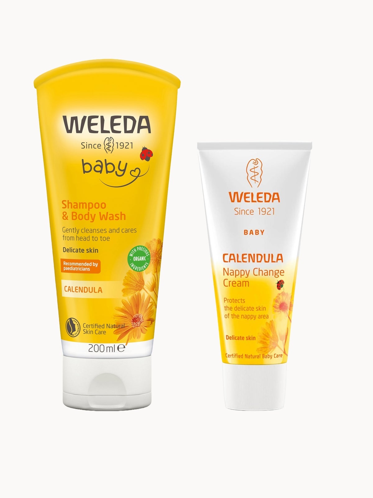 Weleda Baby Shampoo & Body Wash + Nappy Cream Bundle