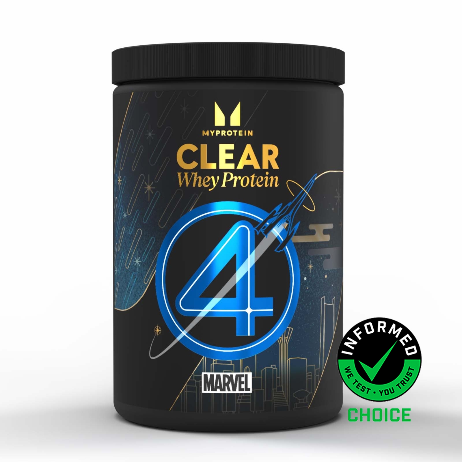 5059883481913 - Clear Whey Isolat - 20 Servings - 500g - Fantastic Four - Blue Bubblegum