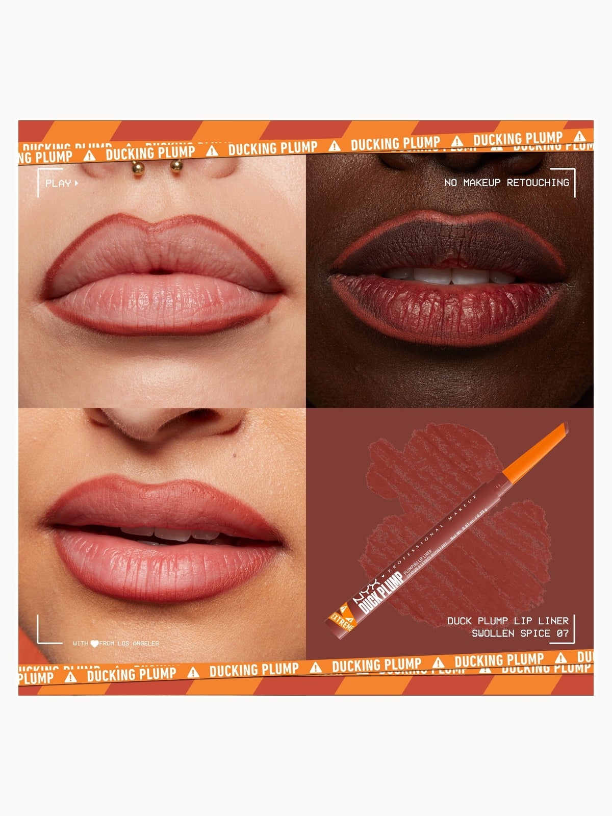 NYX Professional Make Duck Plump Plumping Lip Liner (Various Shades) -  Swollen Spice 3