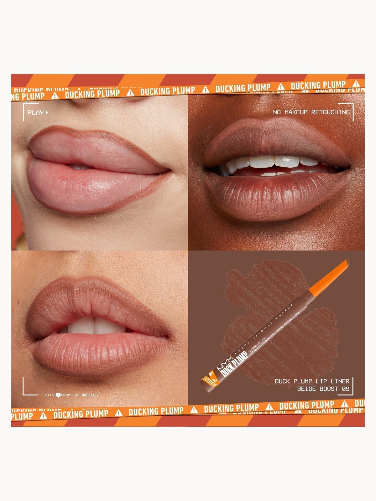 NYX Professional Make Duck Plump Plumping Lip Liner (Various Shades) - Beige Boost 4