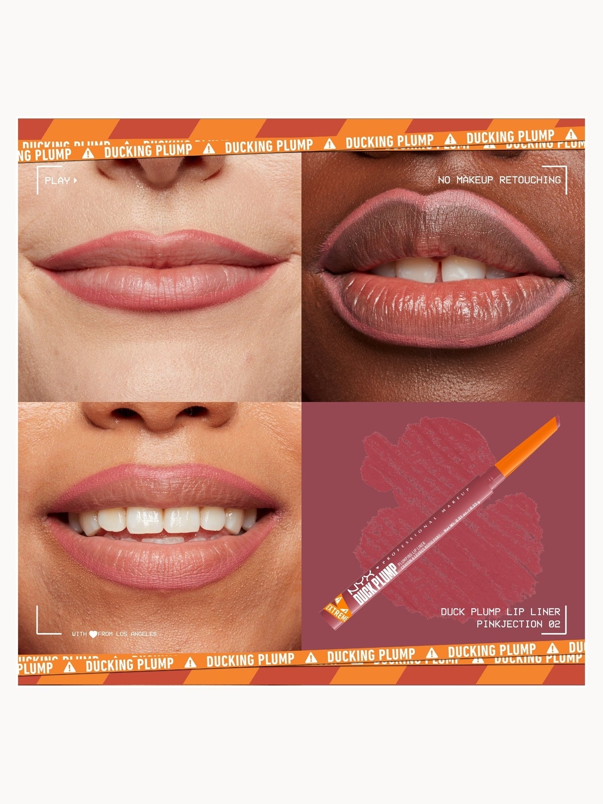 NYX Professional Make Duck Plump Plumping Lip Liner (Various Shades) - Pinkjection 4