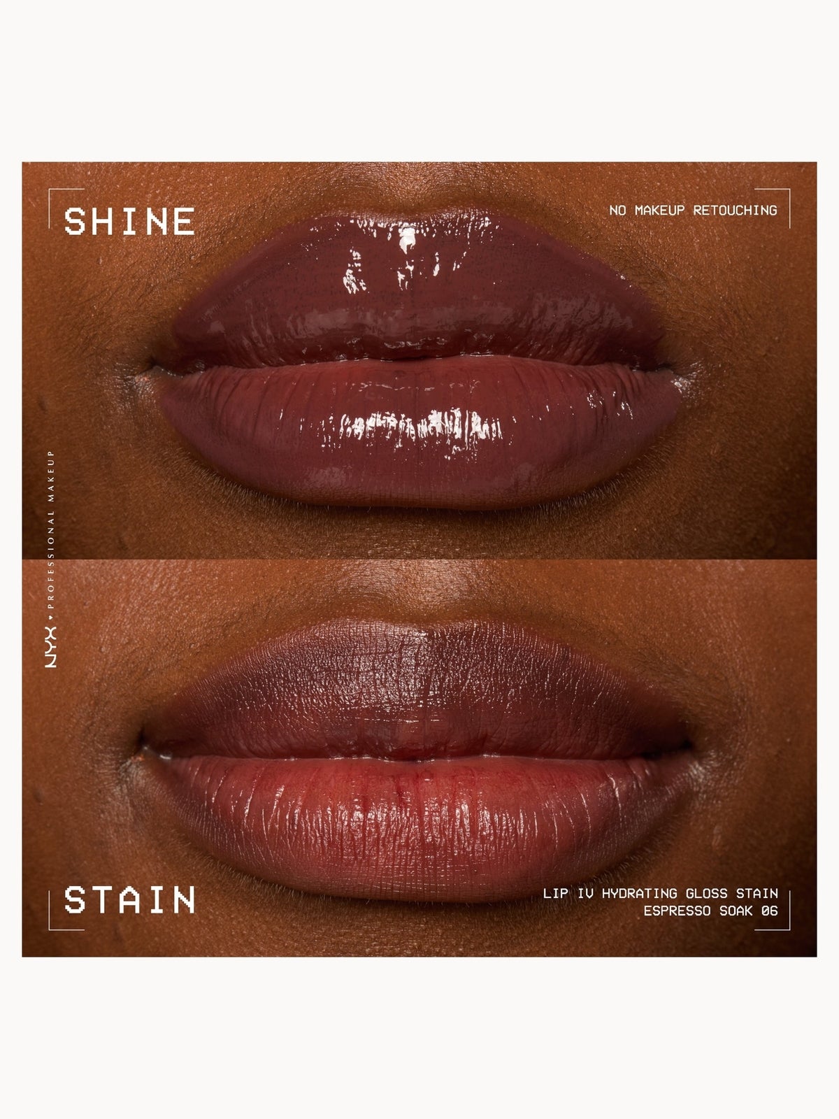 NYX Professional Makeup Lip IV Hydrating Gloss Stain (Various Shades) -  Espresso Soak 4