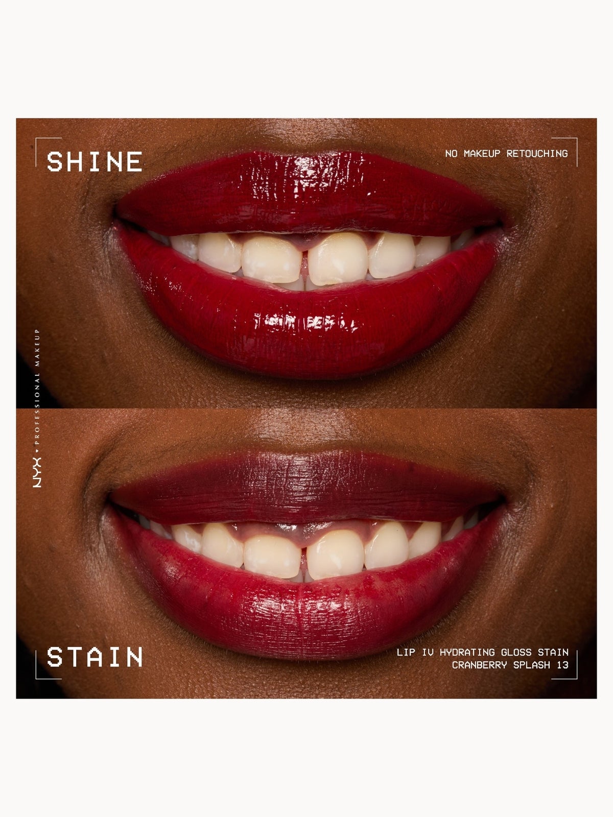 NYX Professional Makeup Lip IV Hydrating Gloss Stain (Various Shades) - Cranberry Splash 4