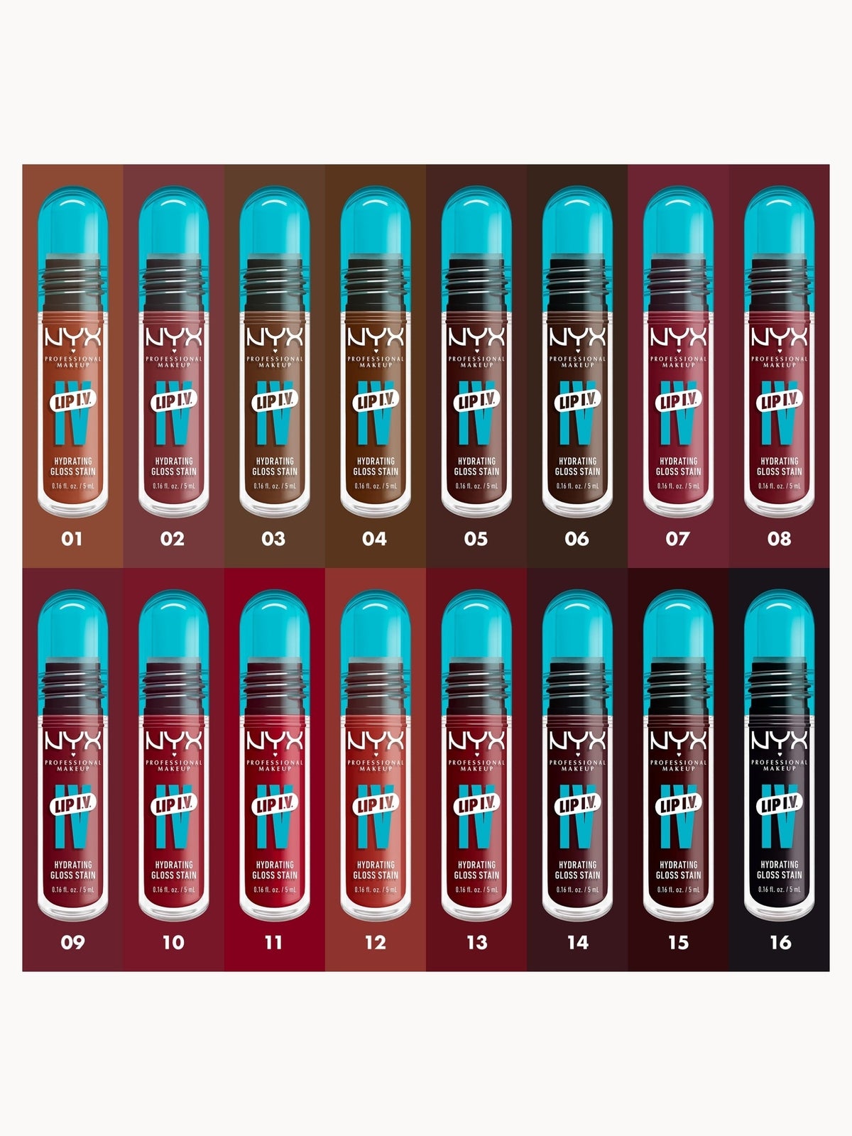 NYX Professional Makeup Lip IV Hydrating Gloss Stain (Various Shades) -  Bubblegum Burst 2