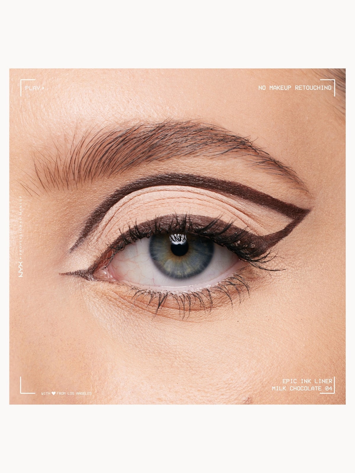 NYX Professional Make Epic Ink Liner, Waterproof Liquid Eyeliner Pen - Milk Chocolate 4