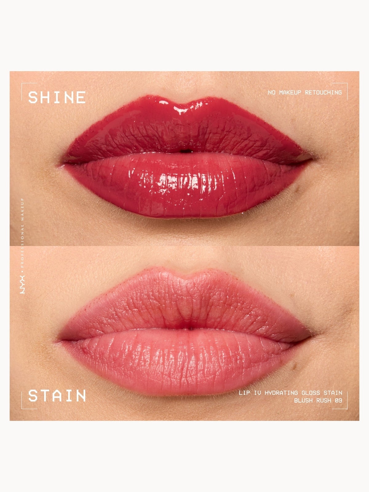 NYX Professional Makeup Lip IV Hydrating Gloss Stain (Various Shades) -  Blush Rush 4