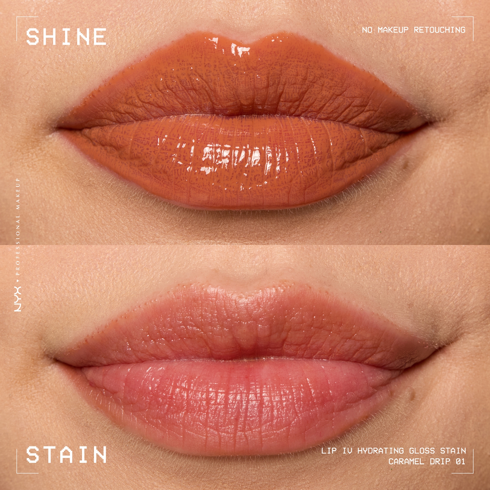 Thumbnail - NYX Professional Make Lip IV Hydrating Gloss Stain (Various Shades) -  Caramel Drip