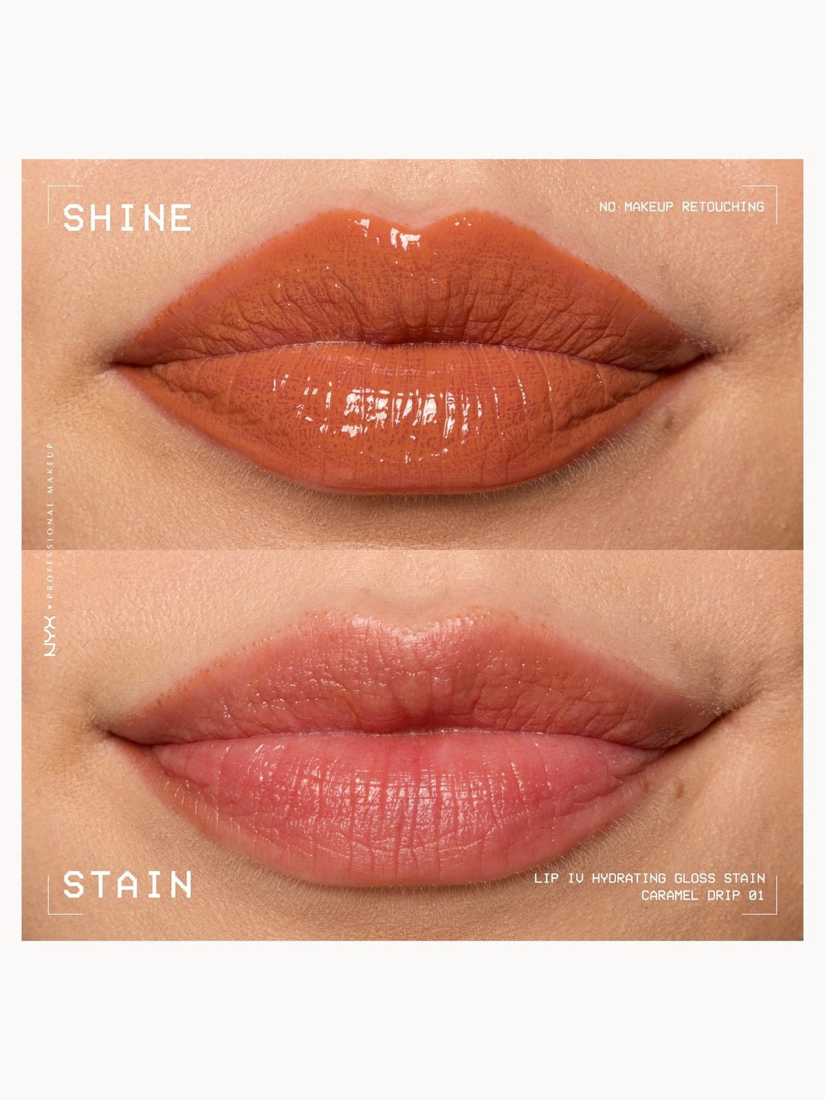 NYX Professional Makeup Lip IV Hydrating Gloss Stain (Various Shades) -  Caramel Drip 4