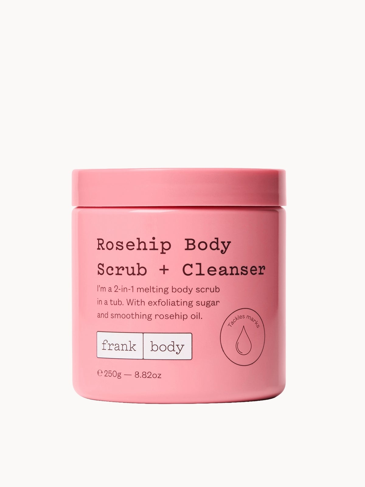 Frank Body Rosehip Body Scrub and Cleanser 250g