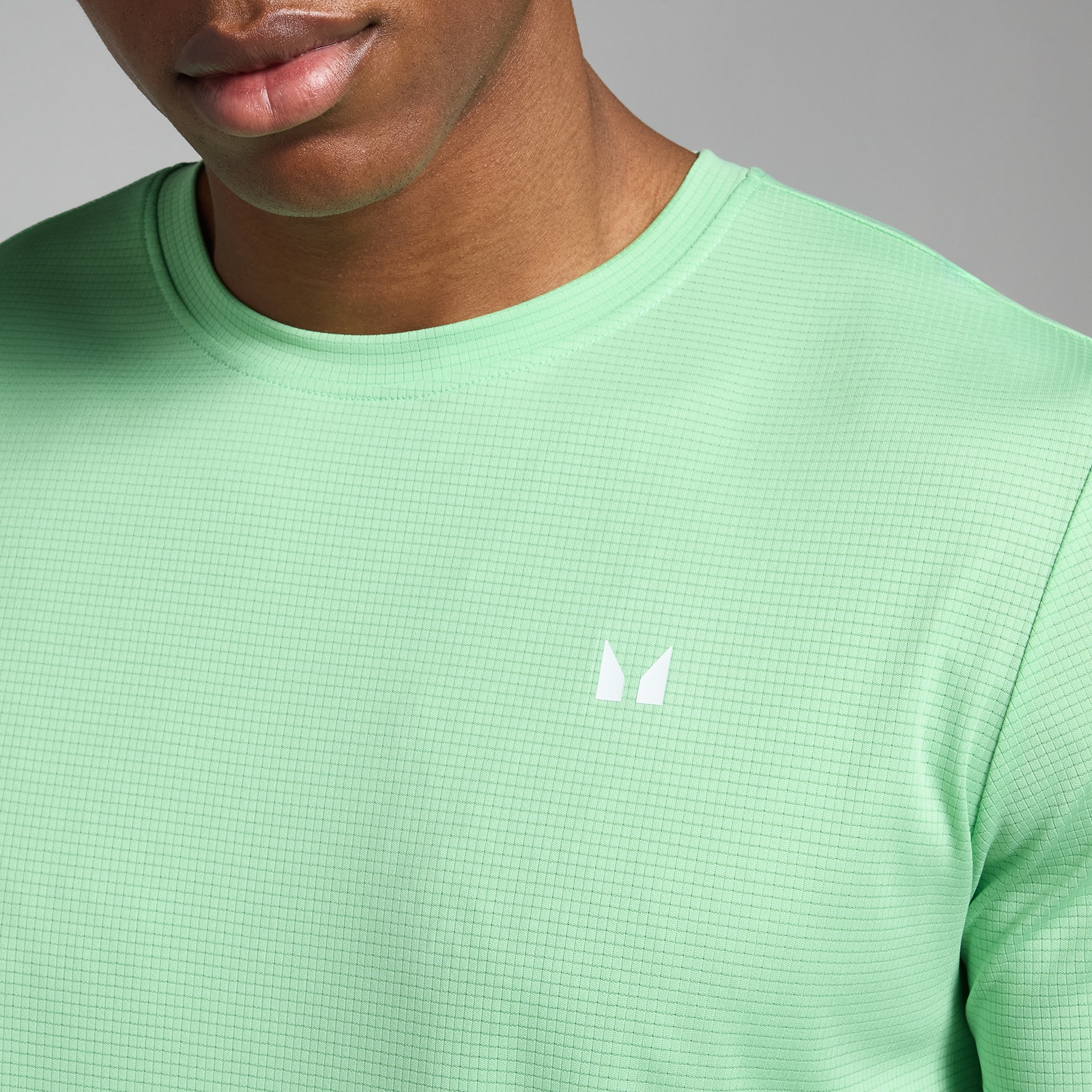 Thumbnail - MP Herren Active Grid Trainings-T-Shirt – Mint - XS
