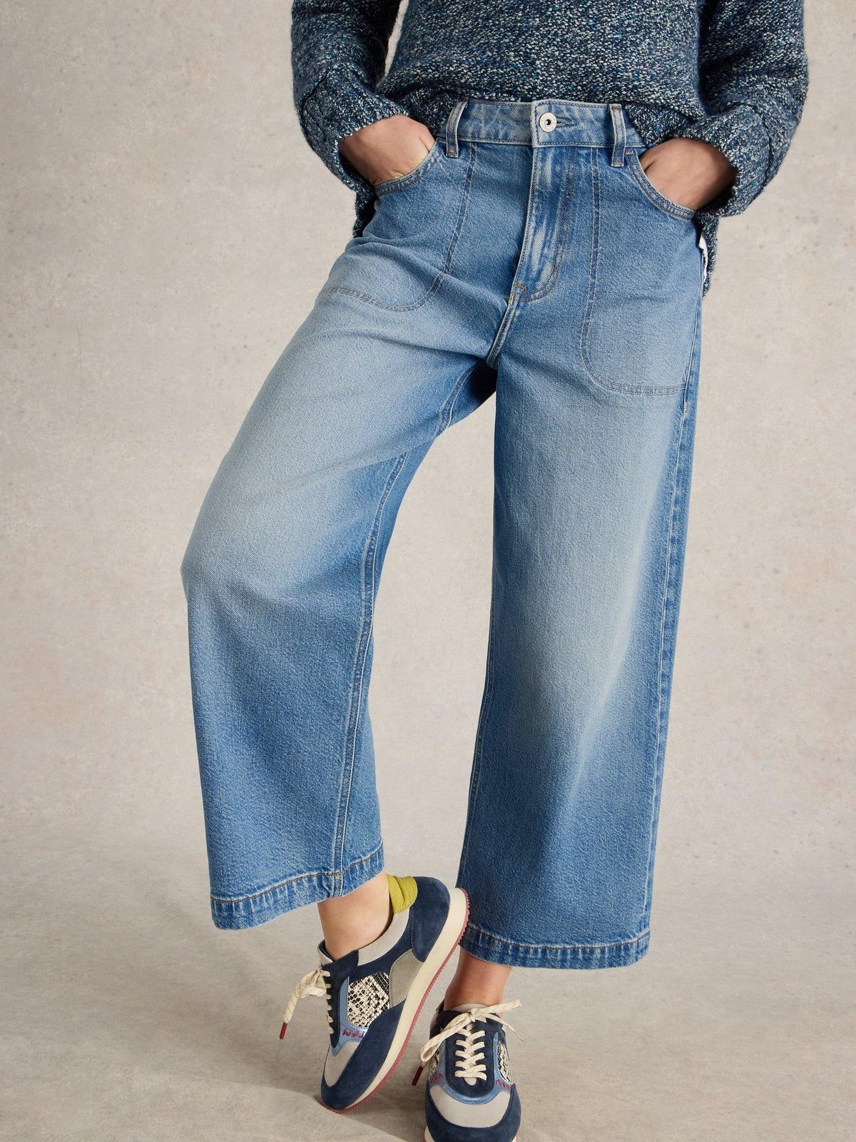7/8-Jeans Tia mit weitem Bein - 42/R