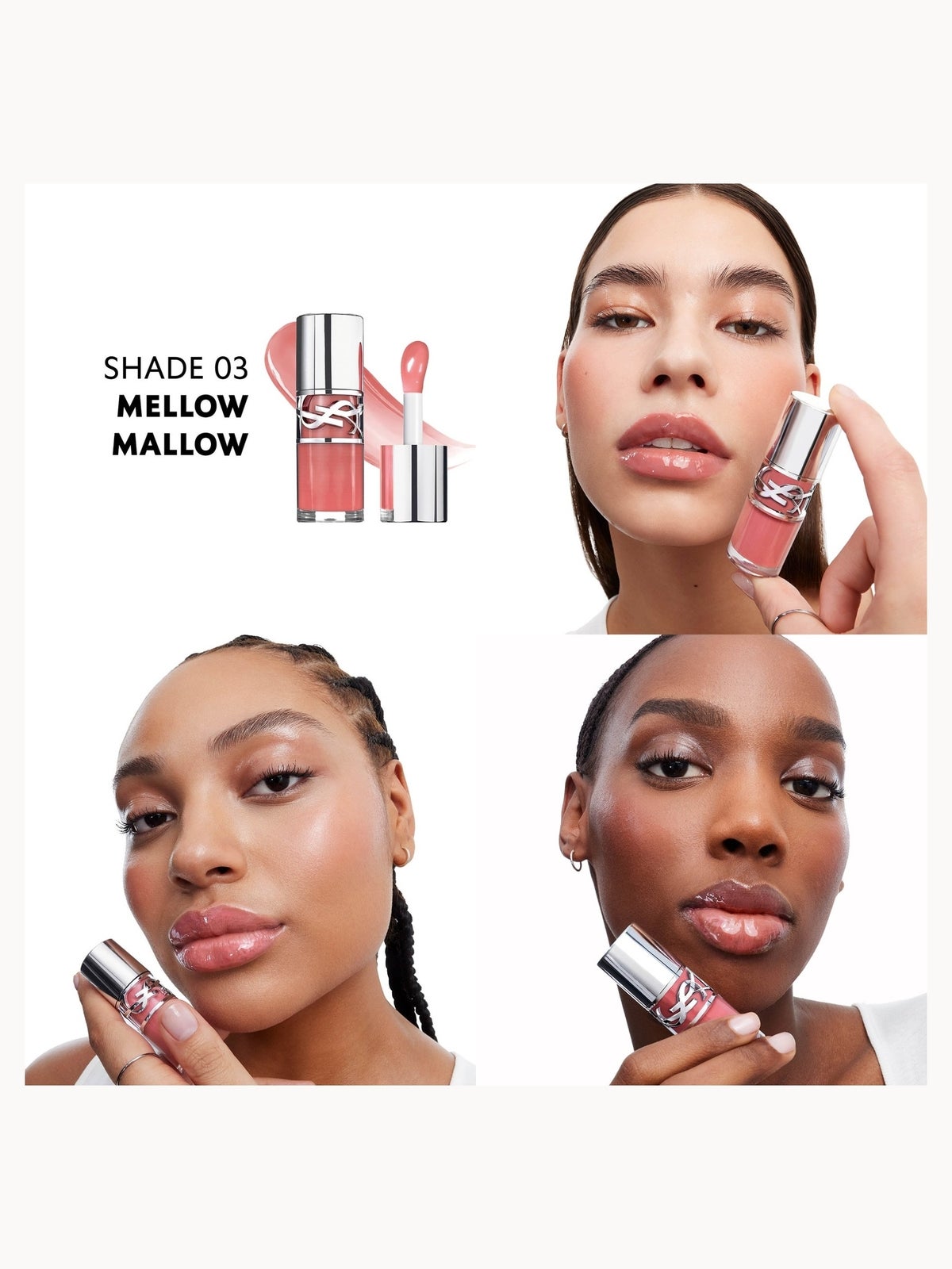 Yves Saint Laurent Loveshine Plumping Lip Oil Gloss 6ml (Various Shades) - Mellow Mallow 3 3