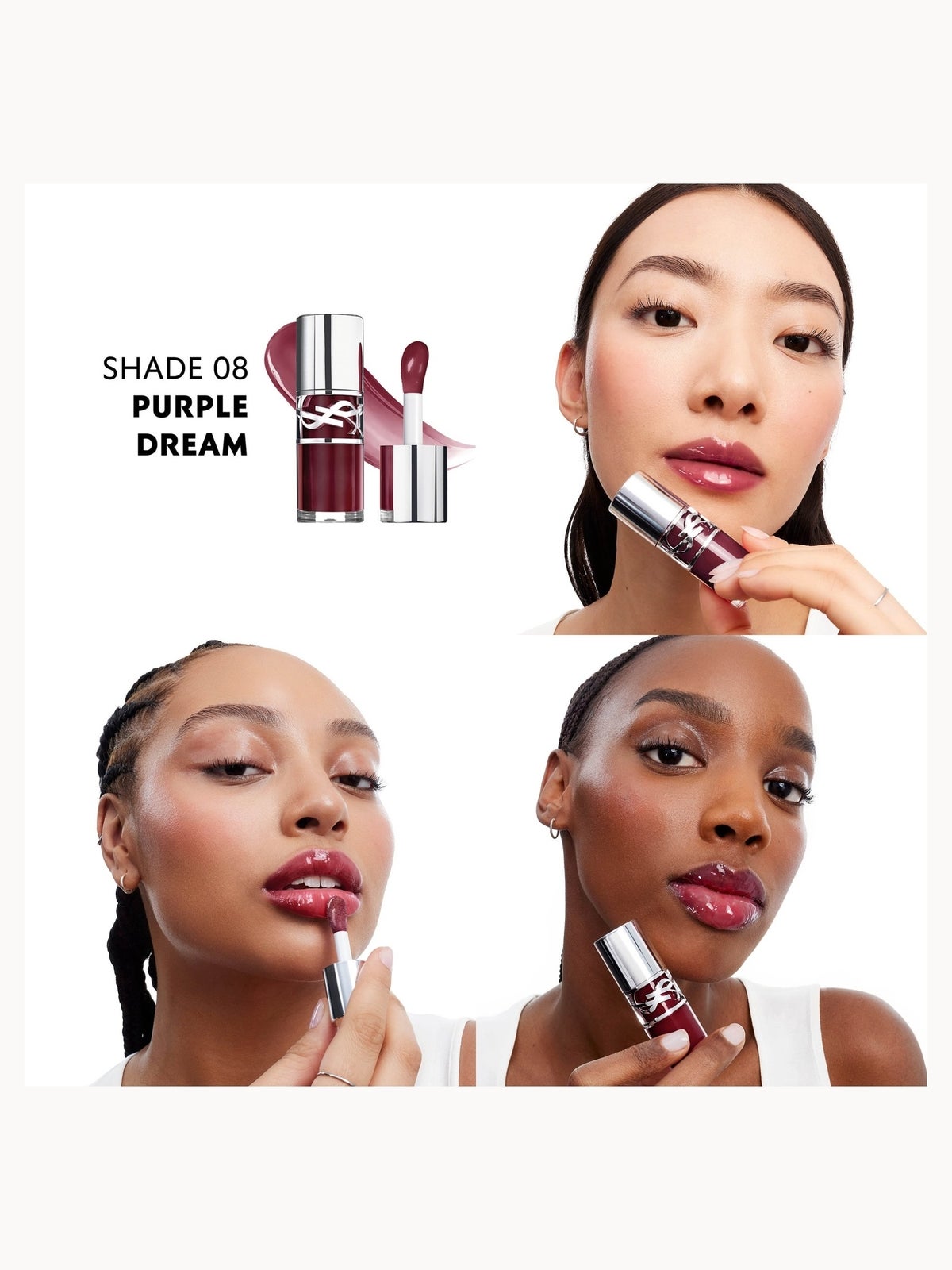Yves Saint Laurent Loveshine Plumping Lip Oil Gloss 6ml (Various Shades) - Purple Dream 8 3