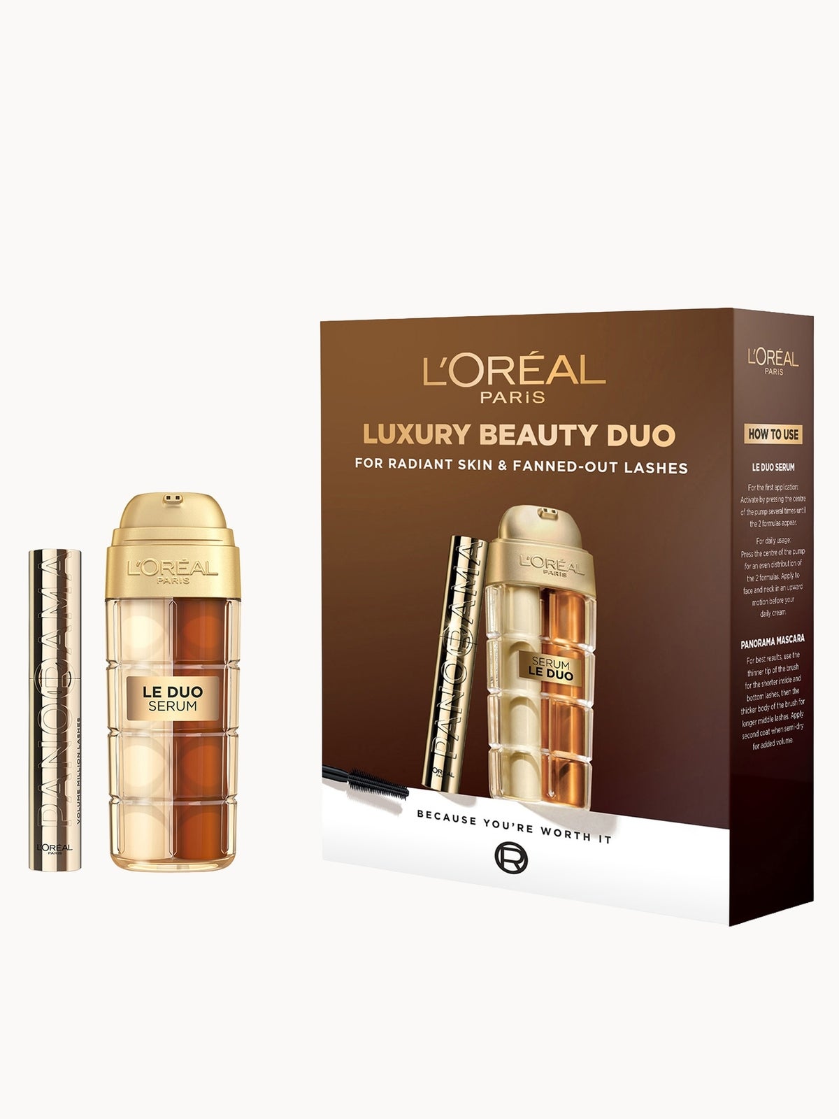 L'Oréal Paris Le Duo Serum X Panorama Mascara Beauty Set
