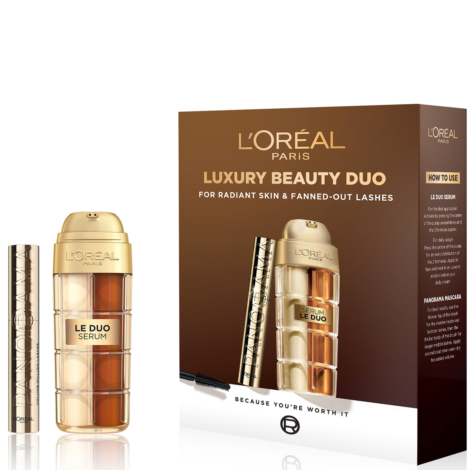 L'Oréal Paris Serum Le Duo X Panorama Mascara Beauty Set