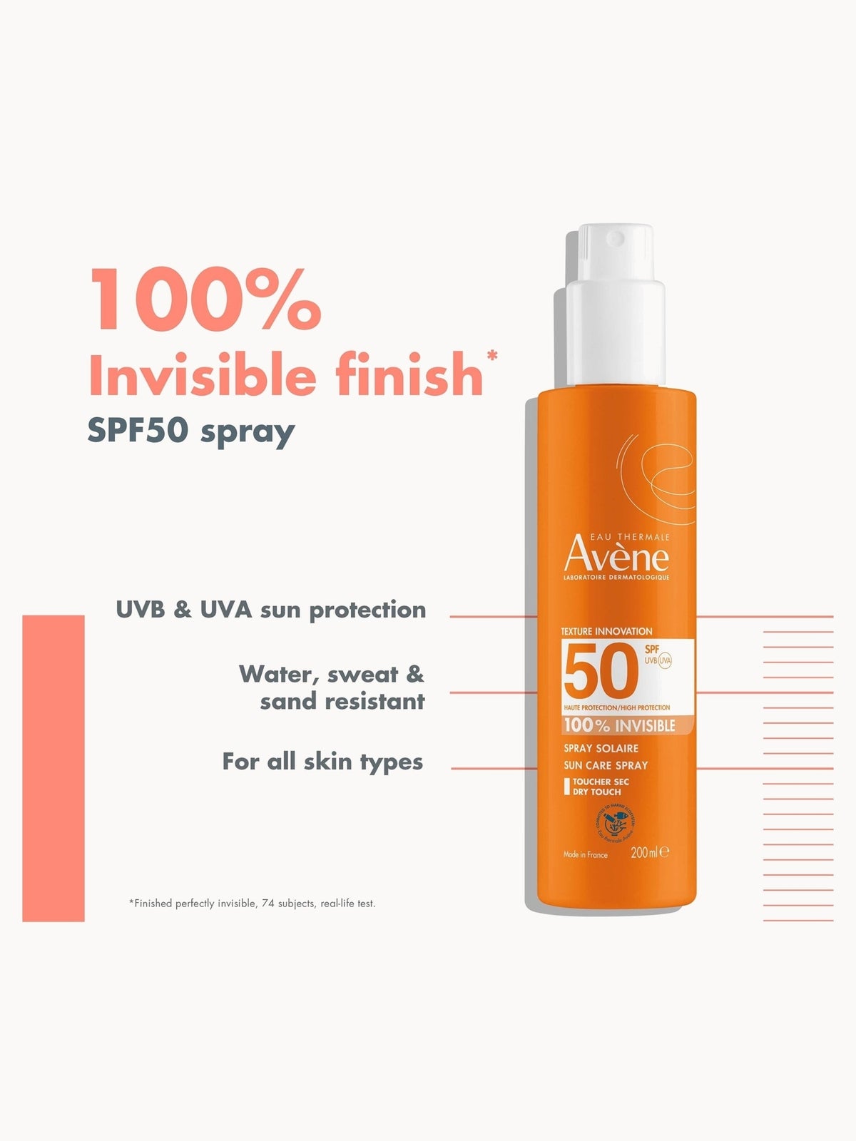 Avène Sun Protection Spray SPF50 200ml, photo 2