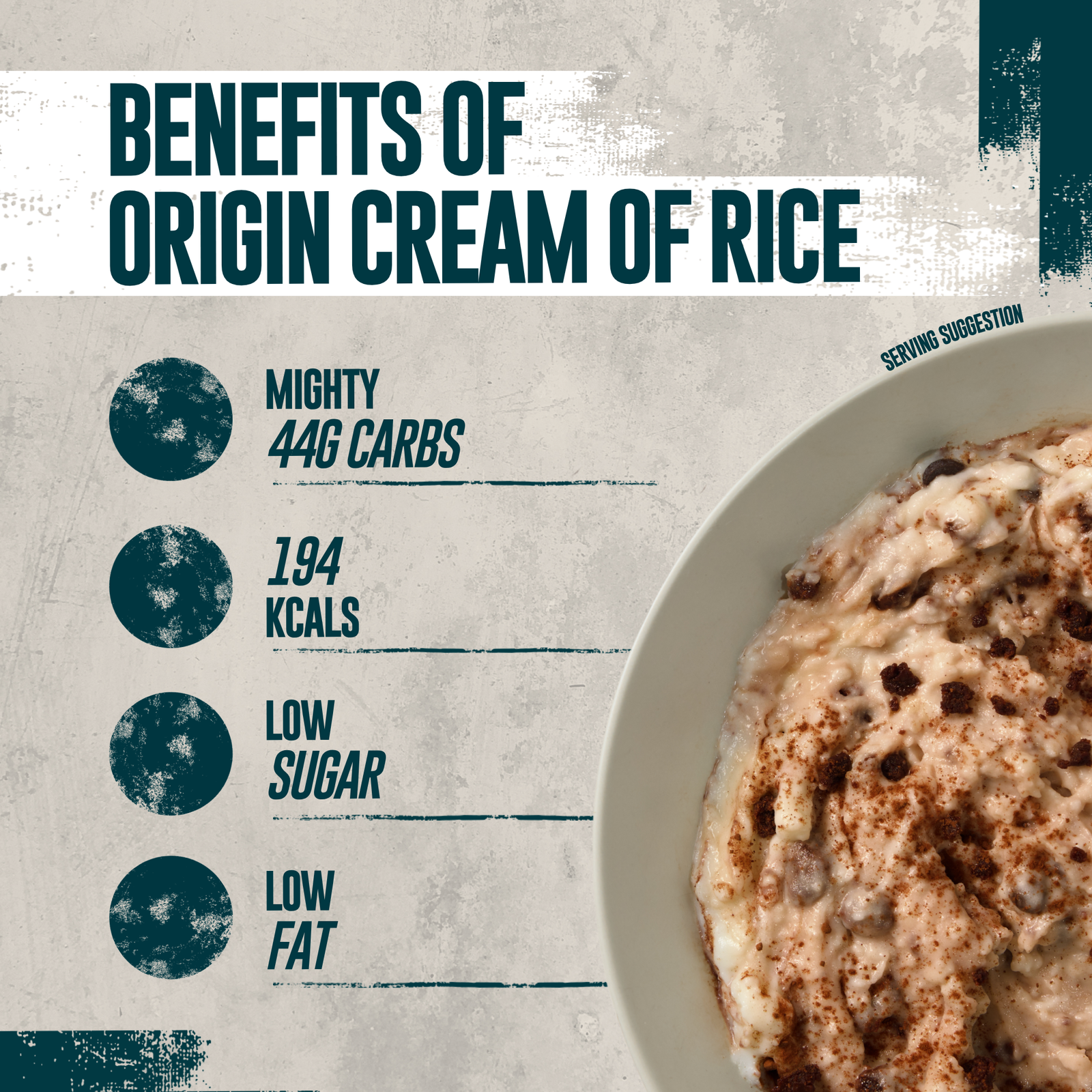 Myprotein Origin Cream of Rice - 2.65KG, 50servings - Chocolate Fudge