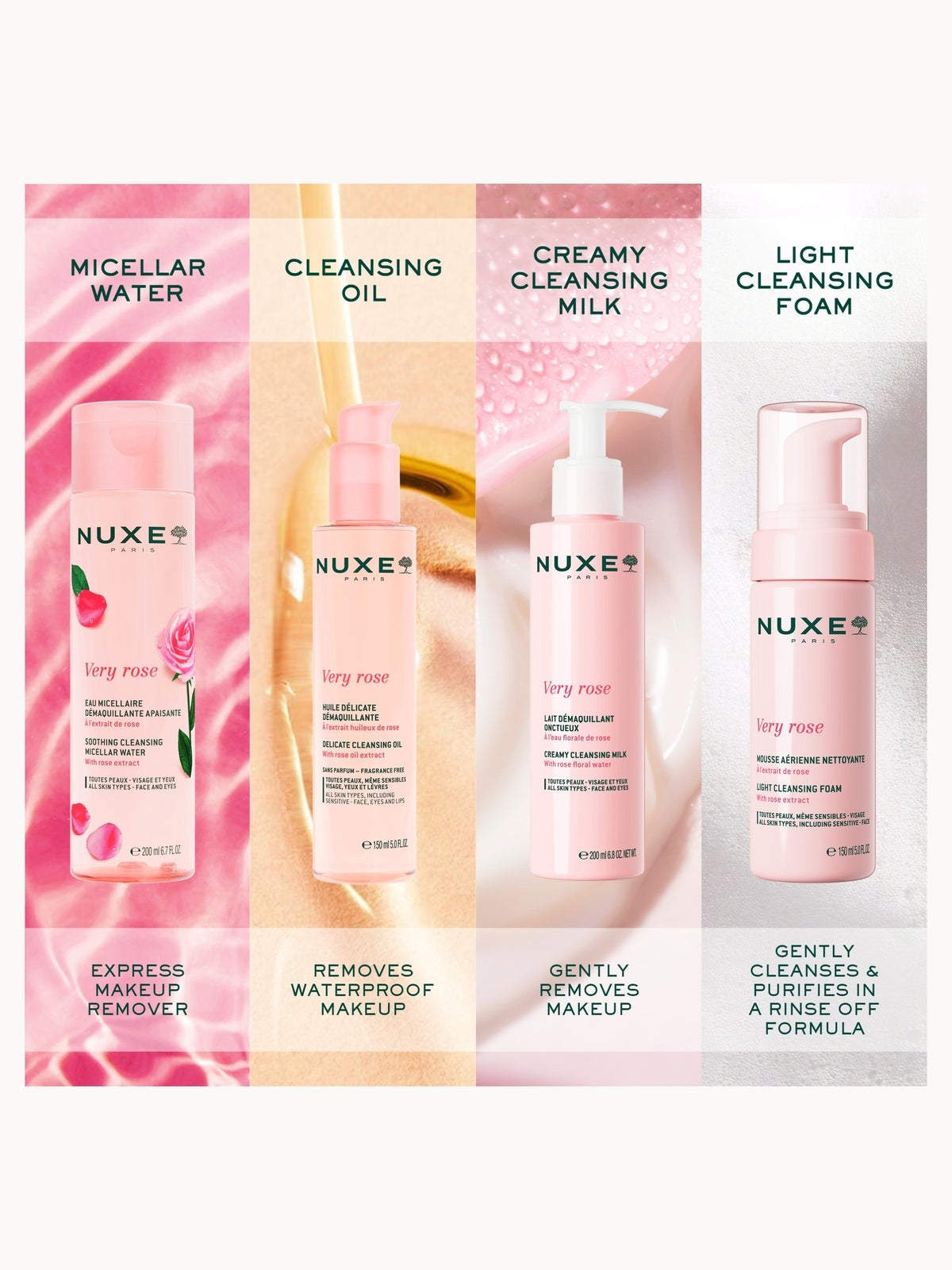NUXE Very Rose Creamy Cleansing Milk 200ml 4