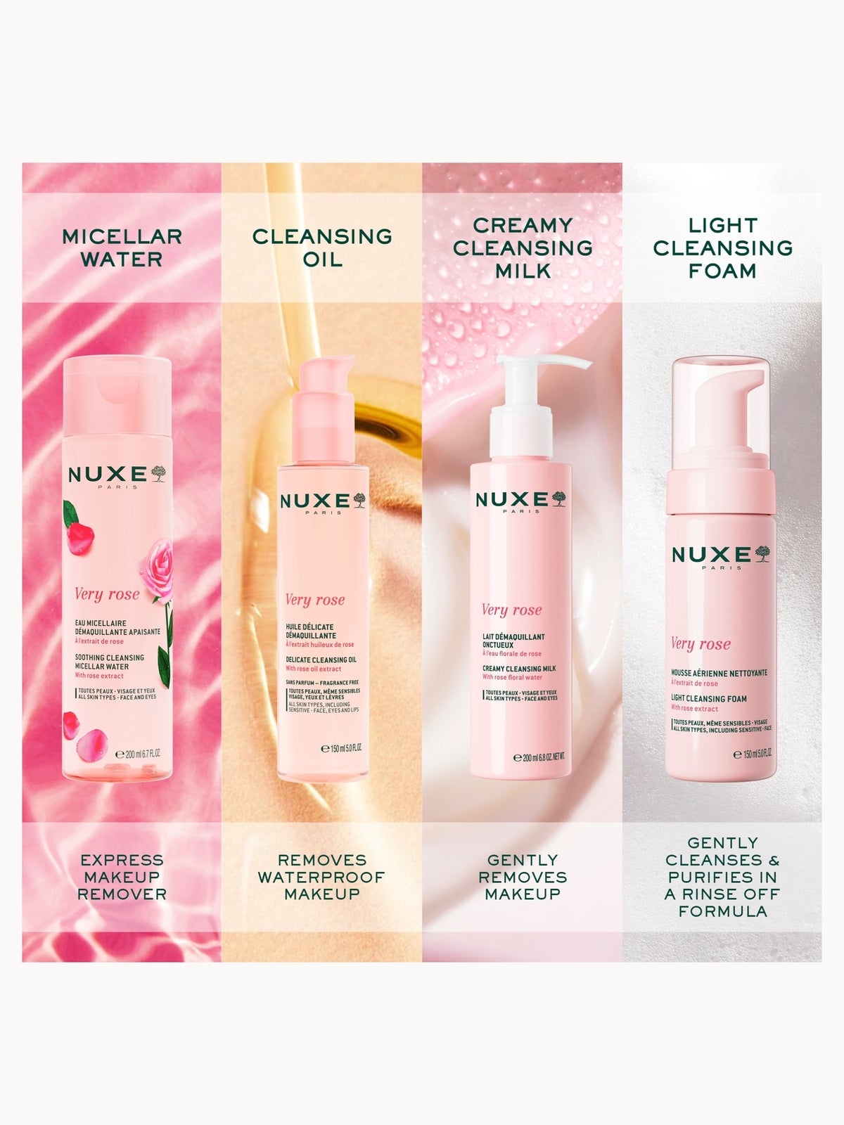 NUXE Very Rose Soothing Cleansing Micellar Water 100ml 4