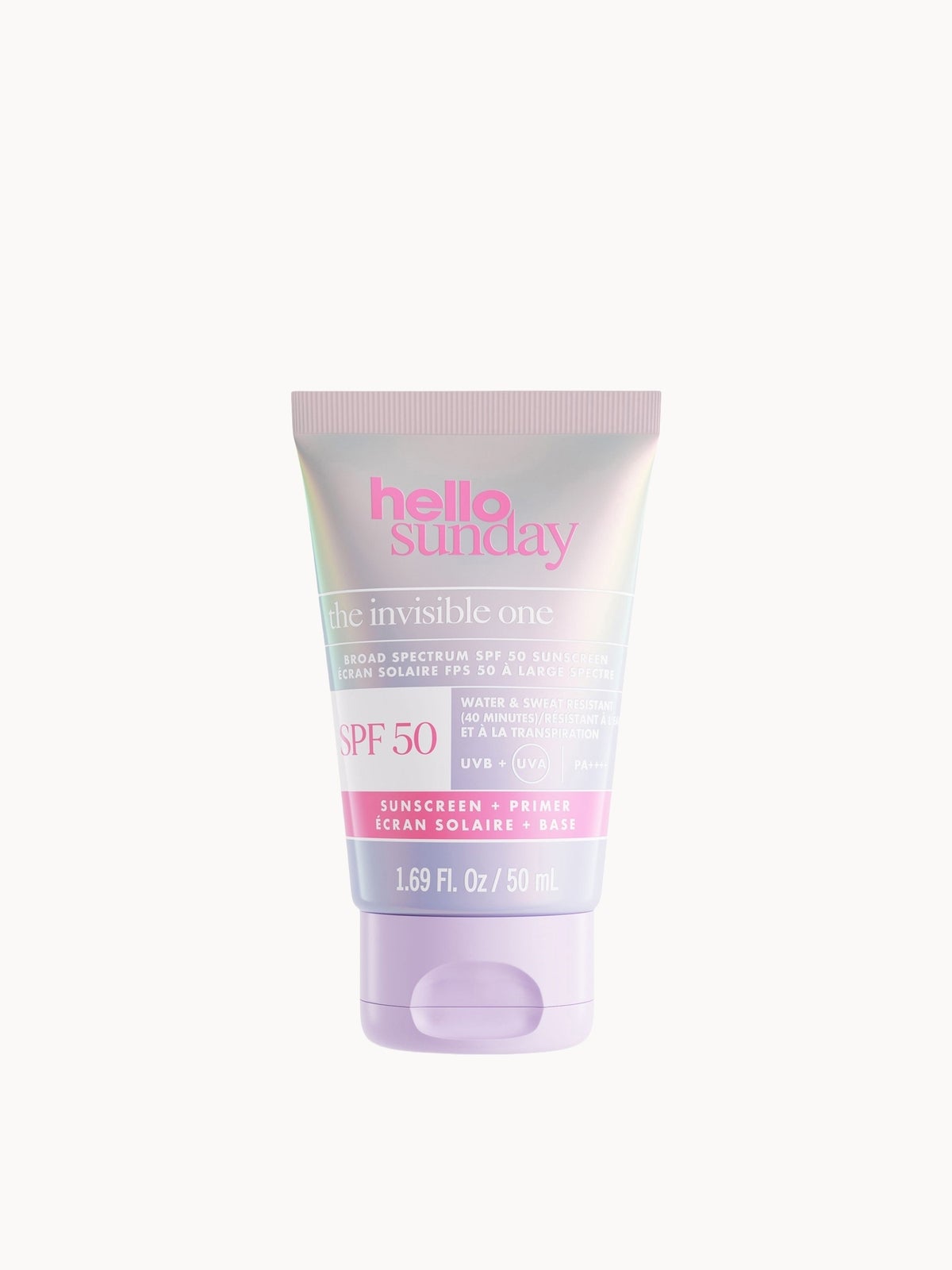 Hello Sunday The Invisible One - Invisible Primer SPF 50 With Hyaluronic Acid And Vitamin C - 50ml Pa++++