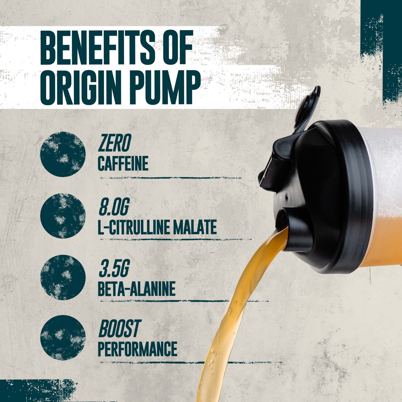 Myprotein Origin Pump Pre-Workout | Stim & Caffeine-Free - 750G - 30servings - Sour Lemonade