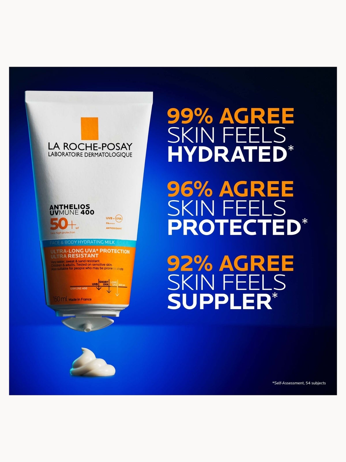 La Roche-Posay Anthelios UVMune 400 Face & Body Hydrating Milk SPF50+ 150ml 2