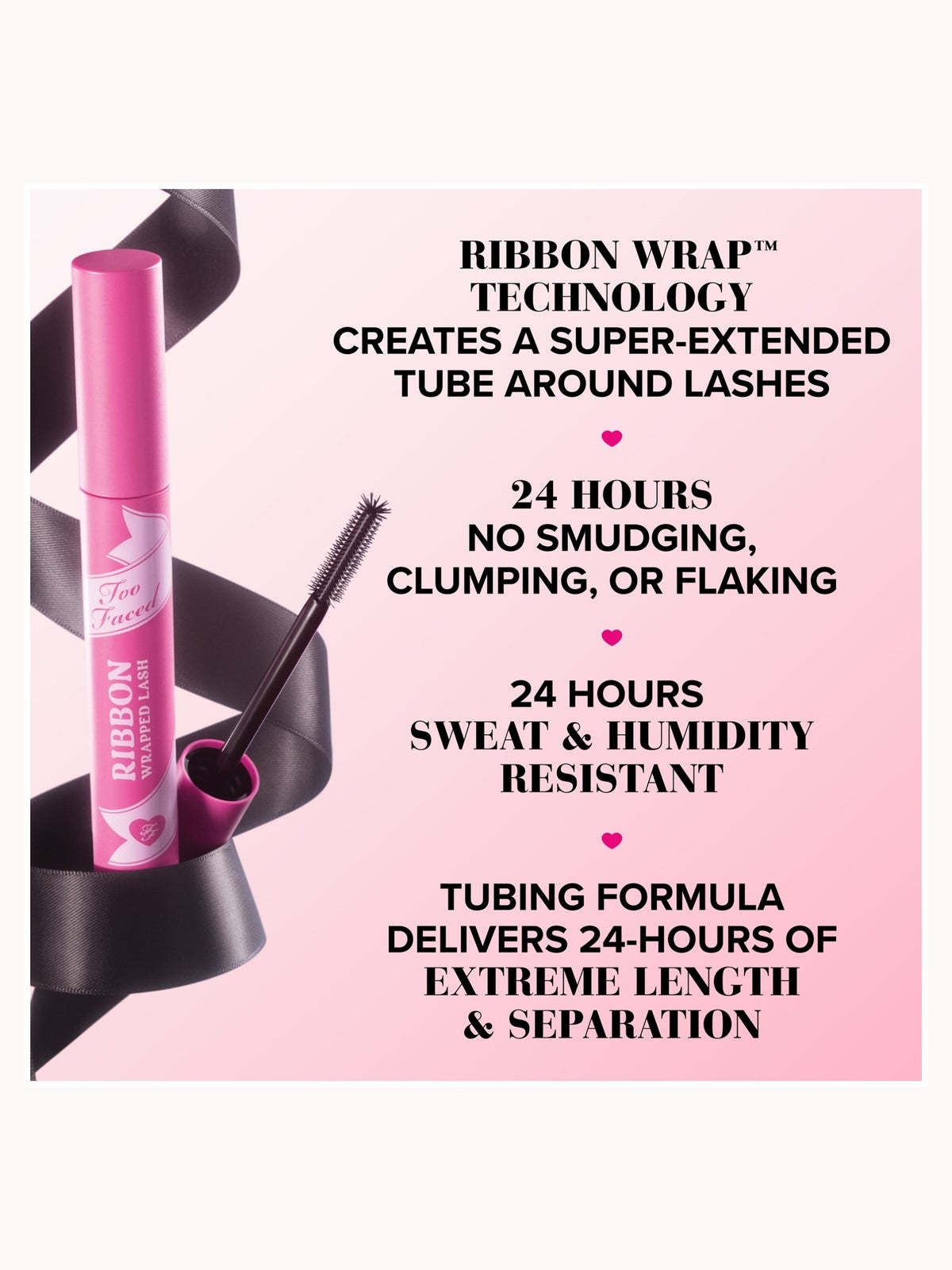 Too Faced Ribbon Wrapped Lash Mascara - Black 8ml 4