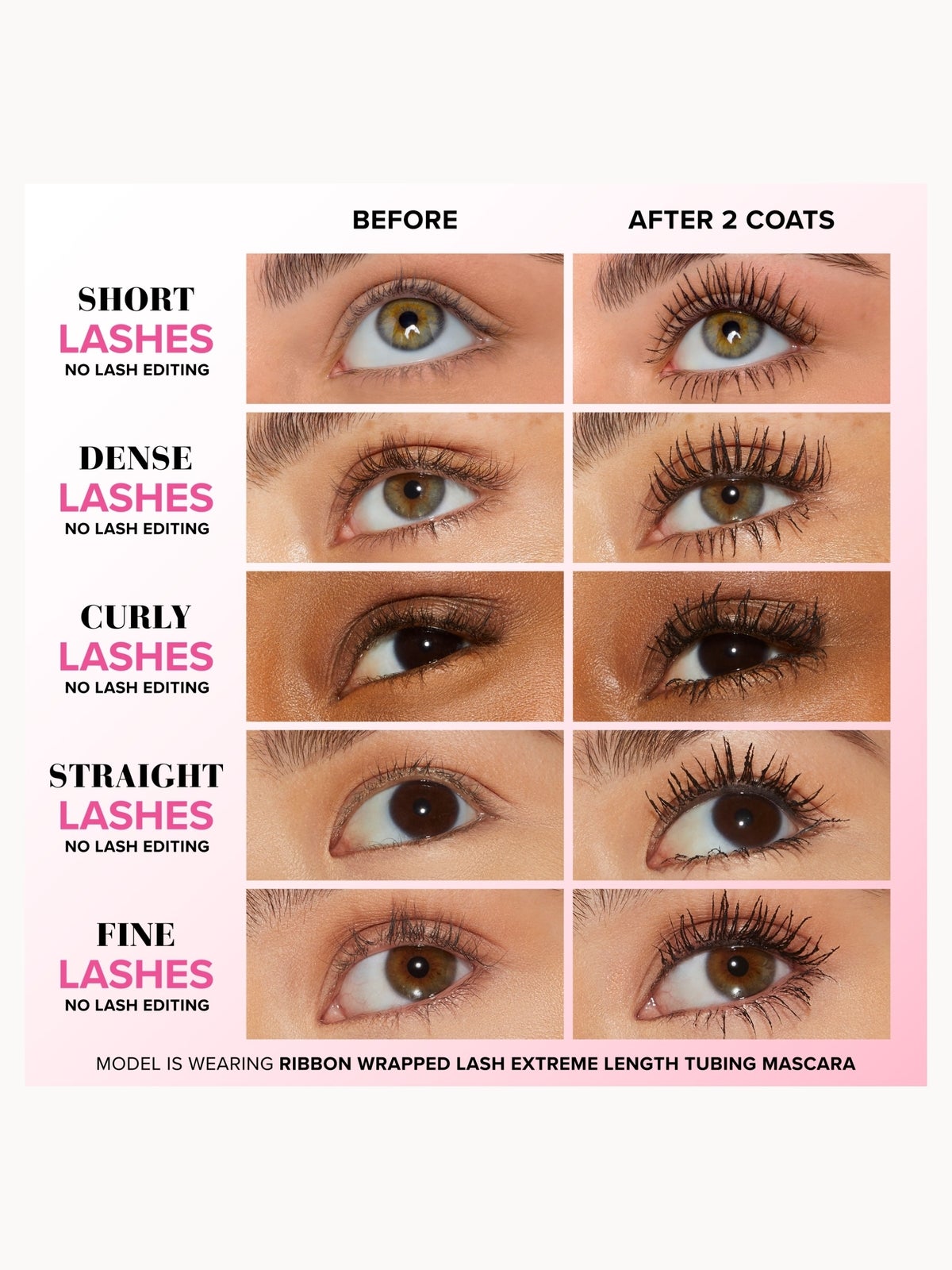 Too Faced Travel Size Ribbon Wrapped Lash Mascara 4.7ml 3