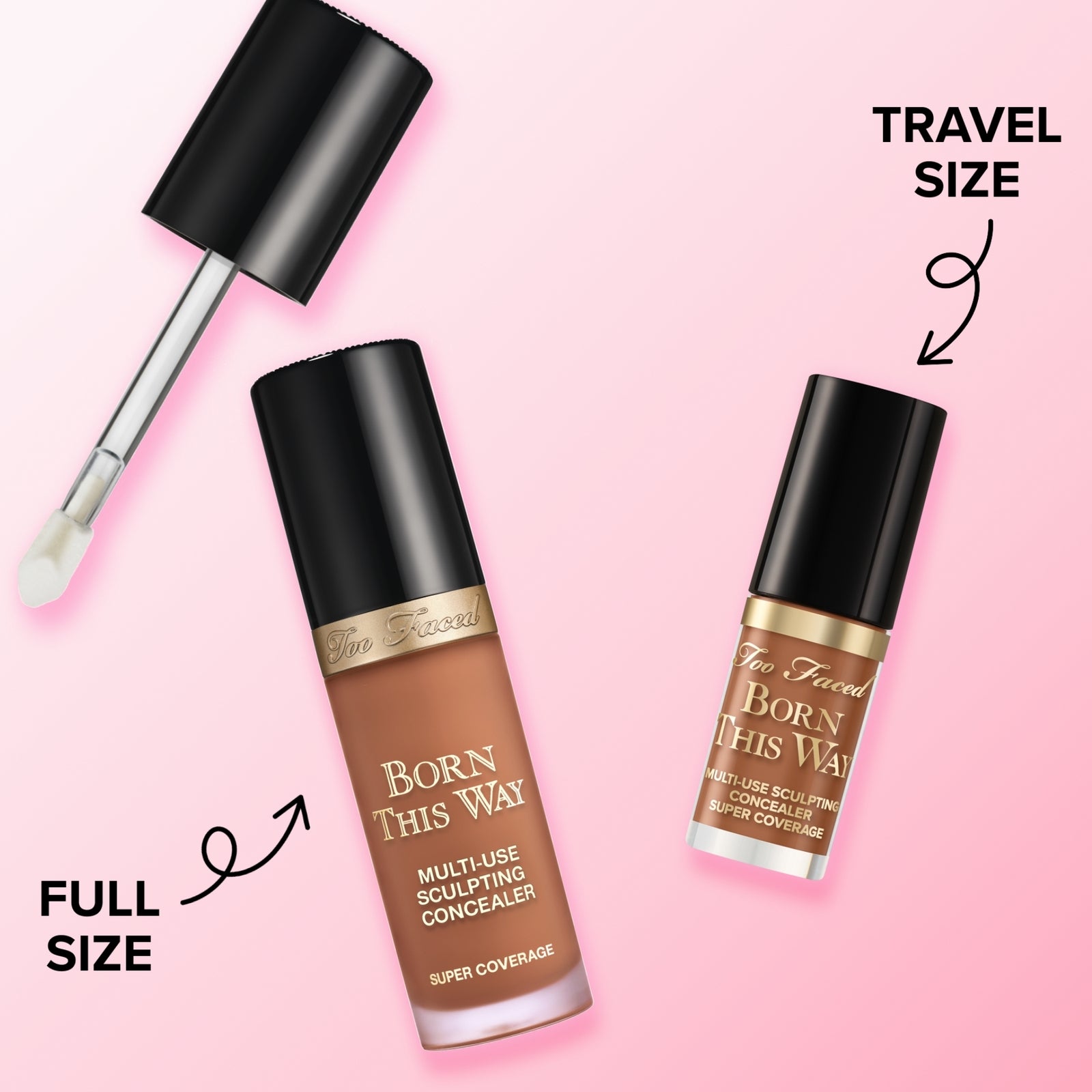Too Faced Travel Size Born This Way Super Coverage Concealer 2ml (Various Shades) - Nude 4