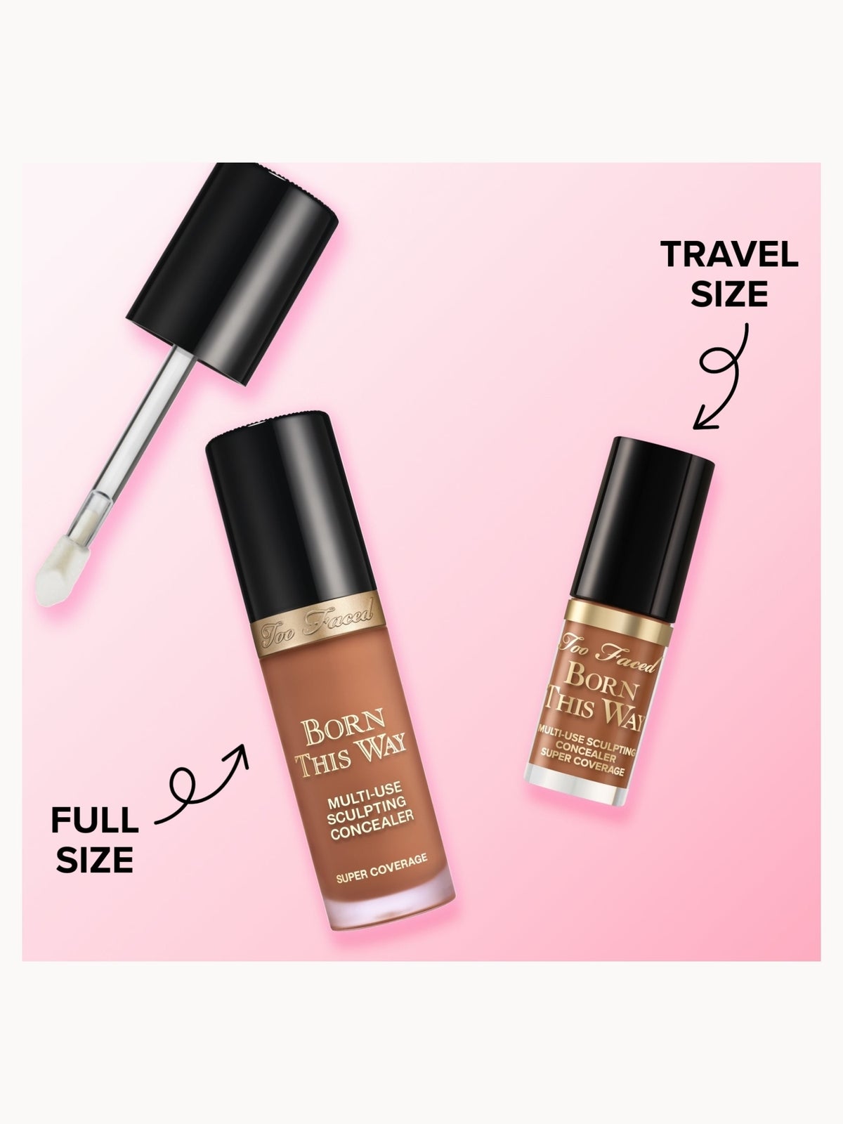 Too Faced Travel Size Born This Way Super Coverage Concealer 2ml (Various Shades) - Nude 4