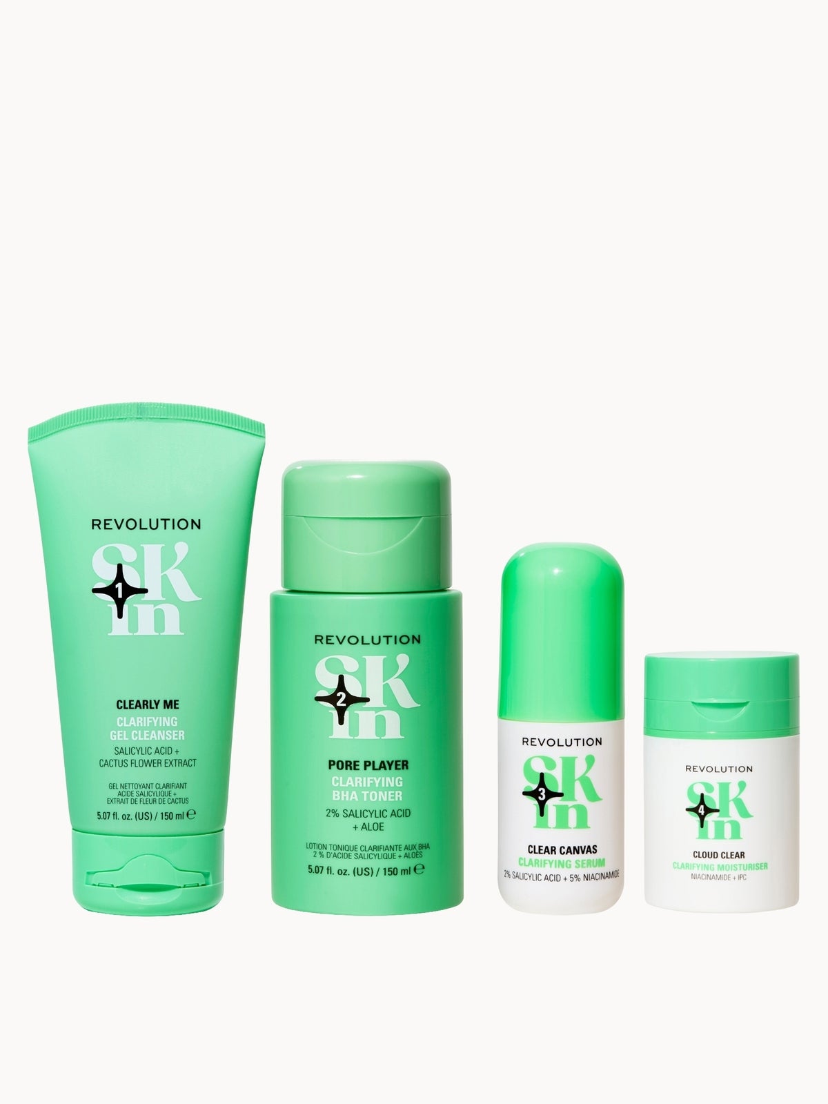 Revolution Skincare Clearly Clarify 4 Step Bundle