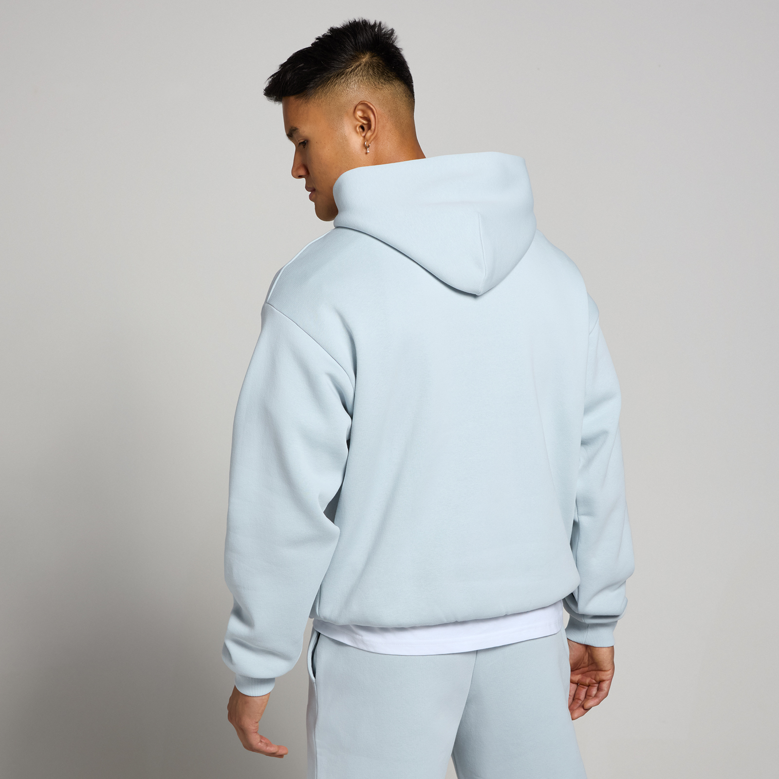 MP Herren Rest Day Oversized Kapuzenpulli – Hellblau  - S