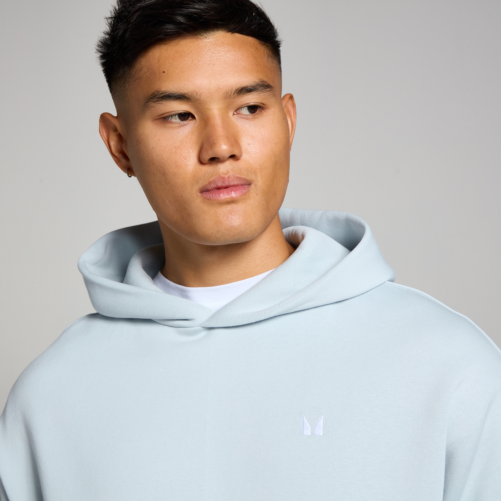 Thumbnail - MP Herren Rest Day Oversized Kapuzenpulli – Hellblau - S