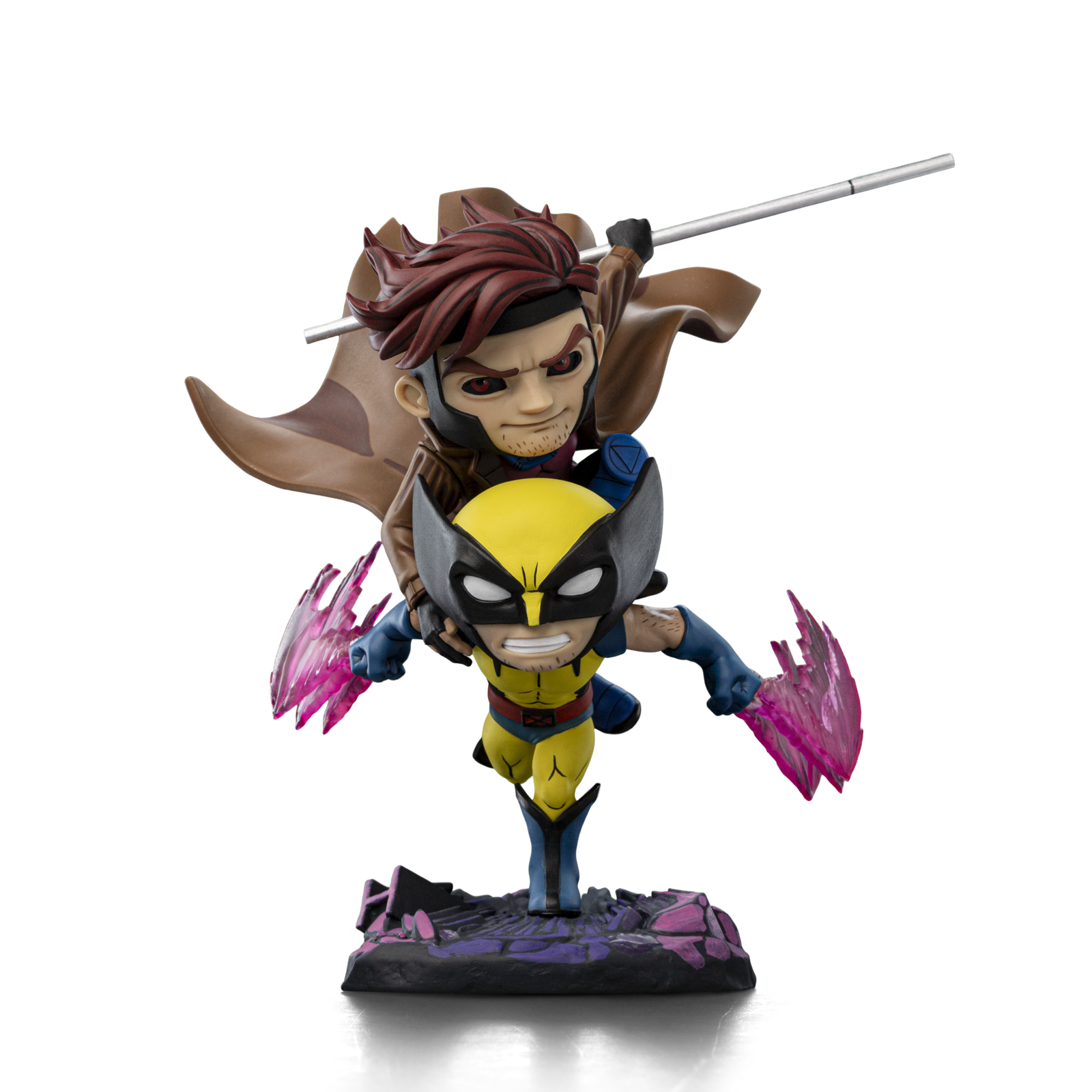Iron Studios Gambit and Wolverine X-Men '97 Special Size MiniCo Figure