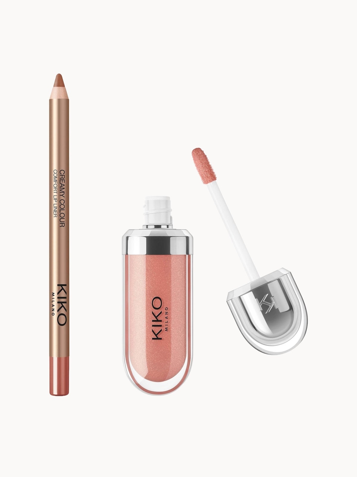 KIKO Milano 3D Hydra Lip Combo (Various Shades) - Barely There