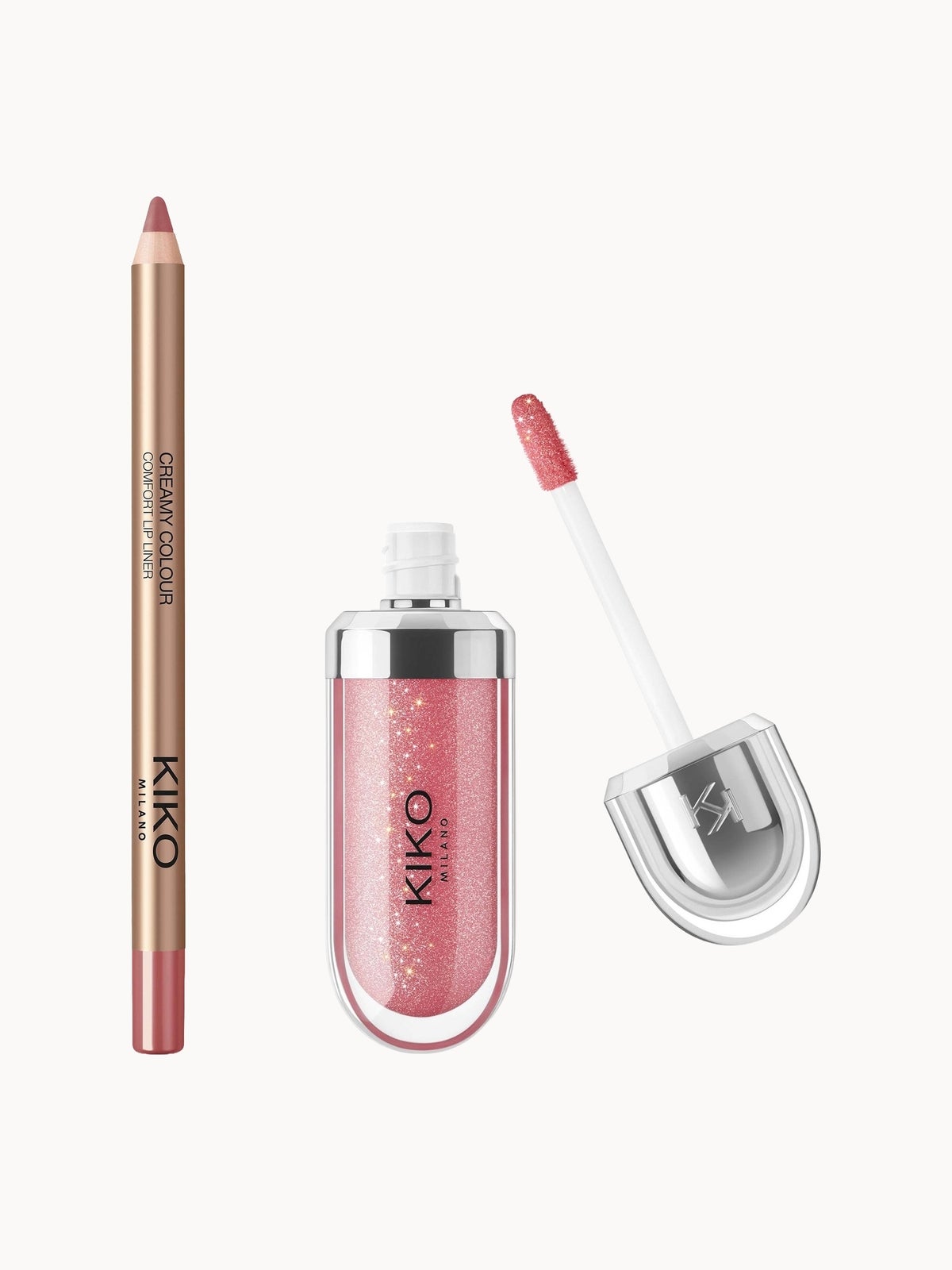 KIKO Milano 3D Hydra Lip Combo (Various Shades) - Mauve Muse