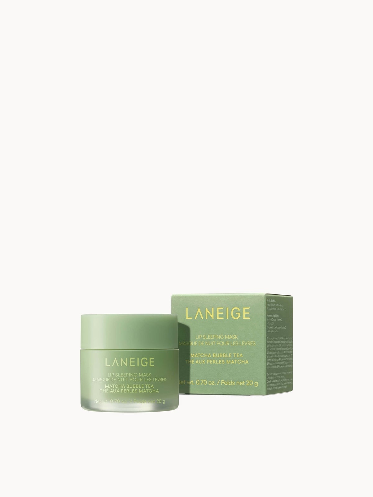 LANEIGE Lip Sleeping Mask Matcha Bubble Tea 20g 2