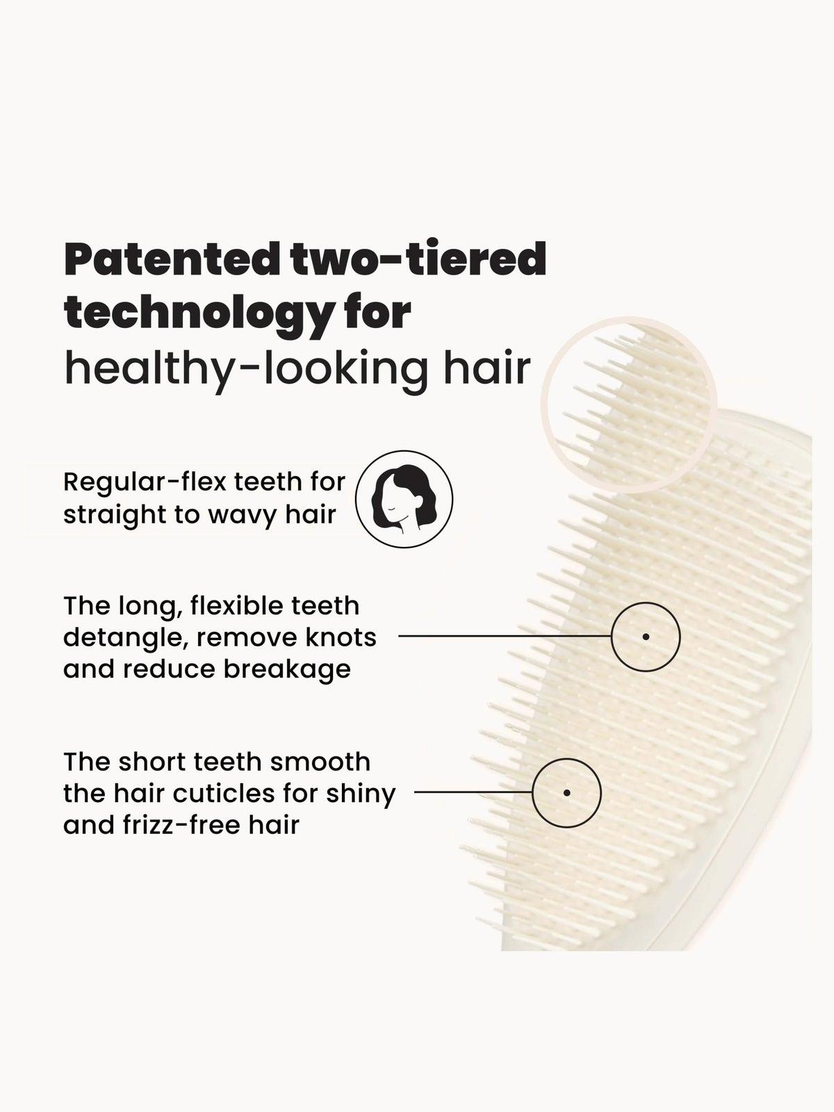 Tangle Teezer Ultimate Detangler Matte Porcelain Cream 3