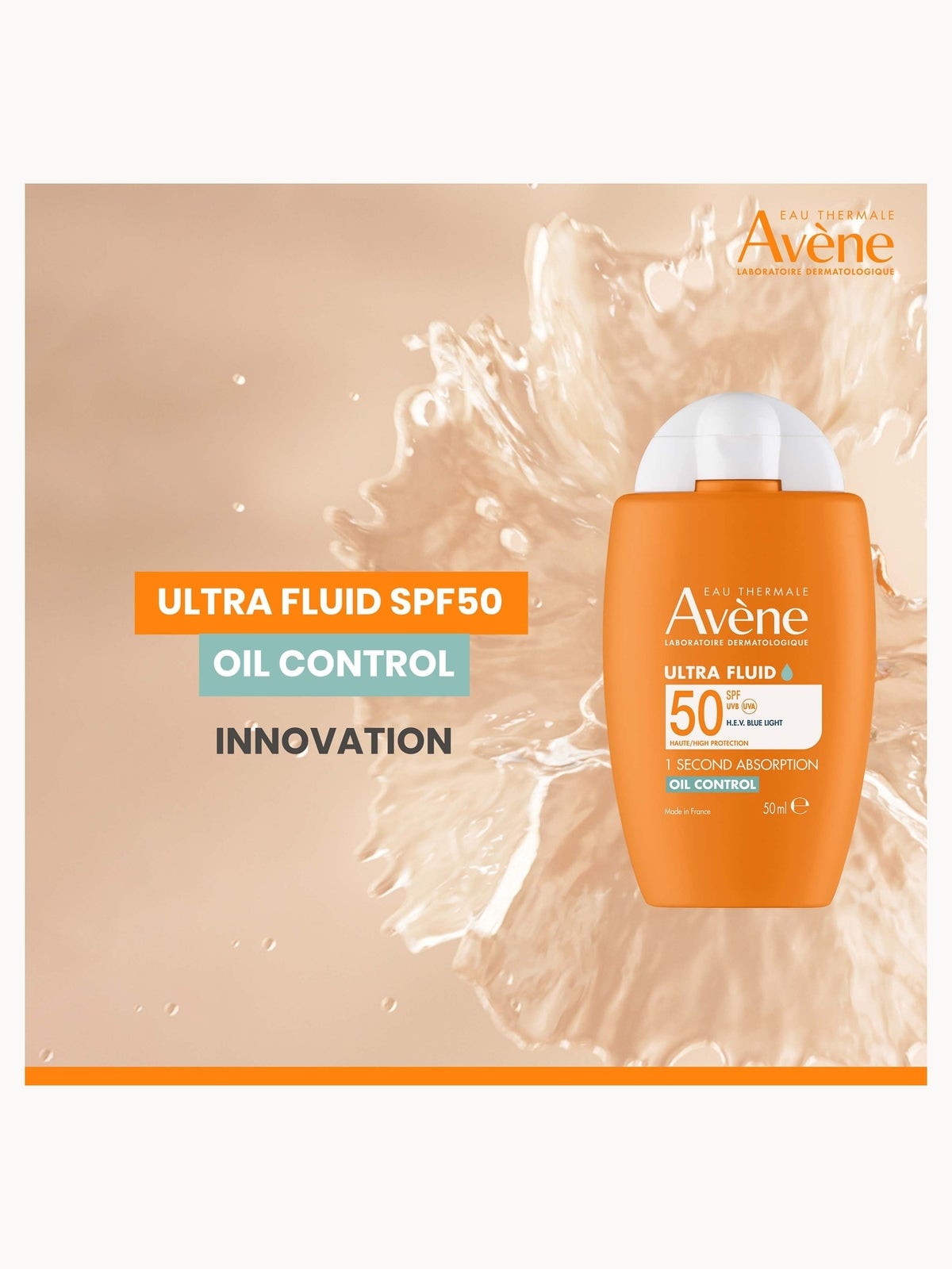 Avène Ultra Fluid Oil Control SPF50+ for Oily to combination skin 50ml 2
