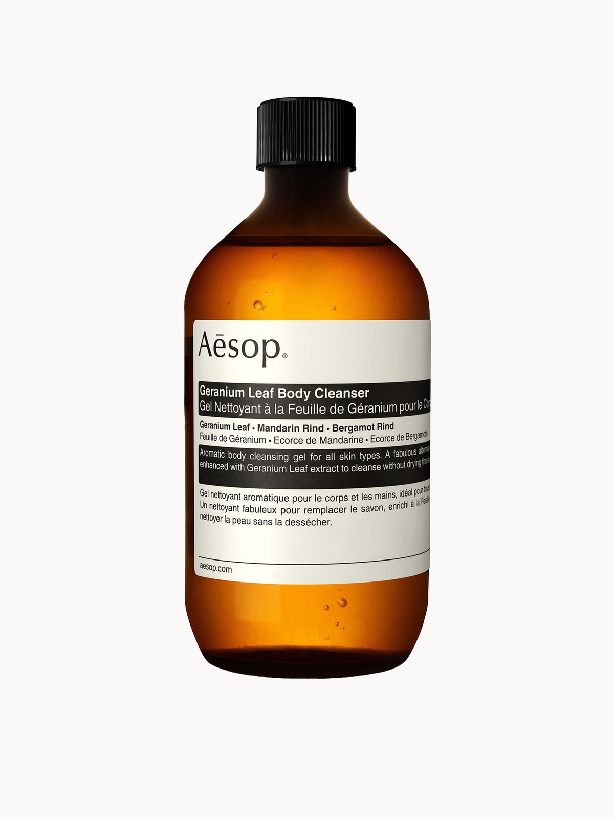 Aesop Geranium Leaf Body Cleanser 500ml with Screw Cap
